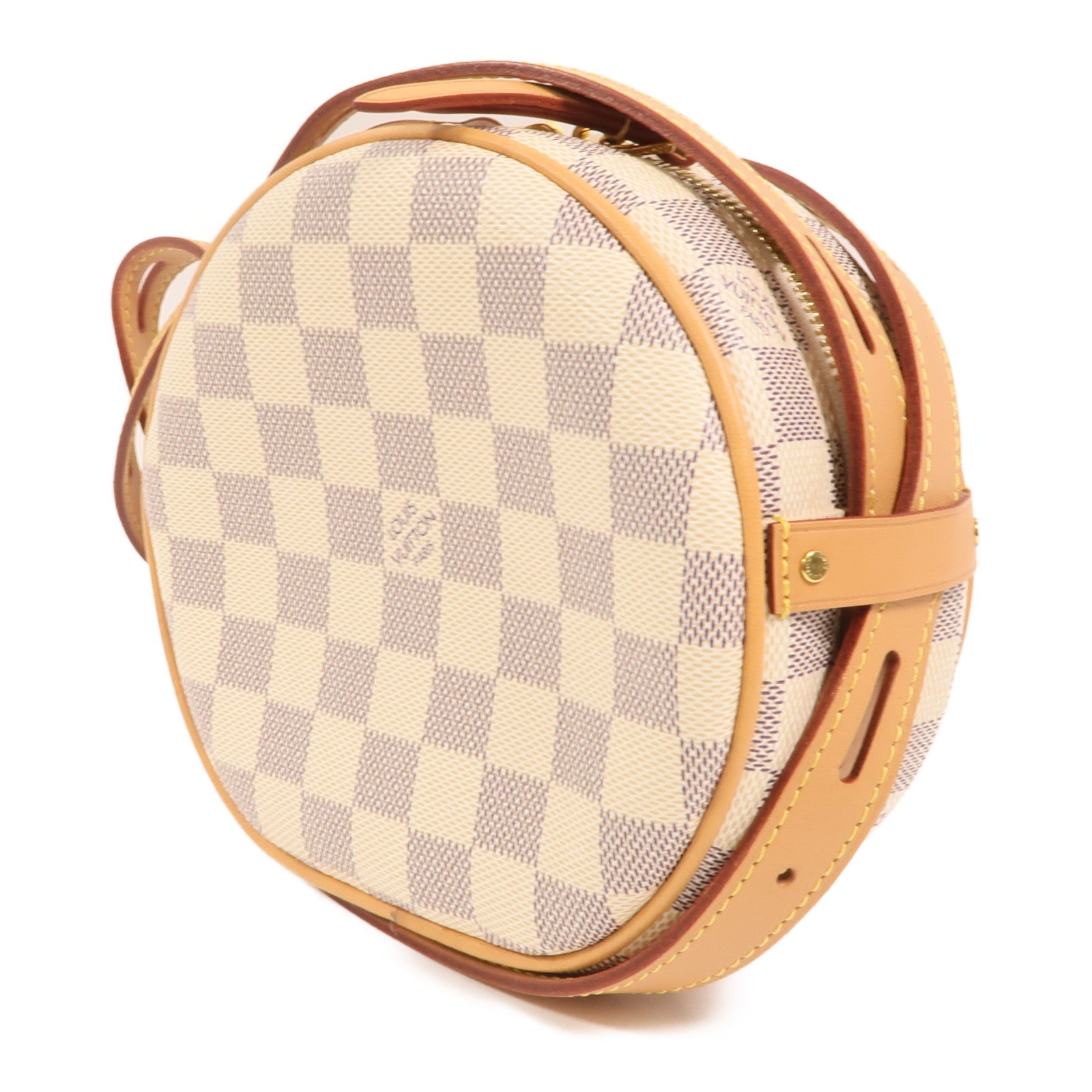 LOUIS VUITTON Damier Azur Boite Chapeau Souple PM金扣肩背袋