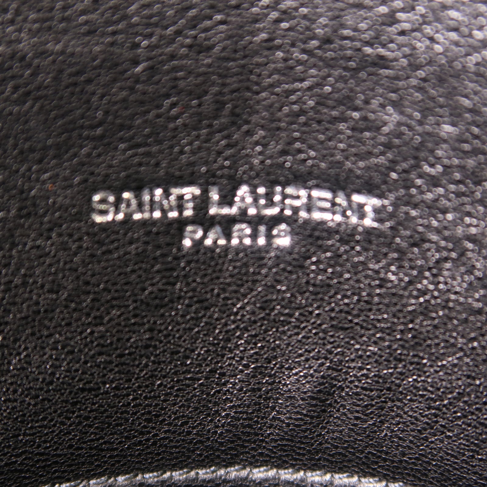 SAINT LAURENT 牛皮皮革Lou Lou Puffer銀扣肩背袋