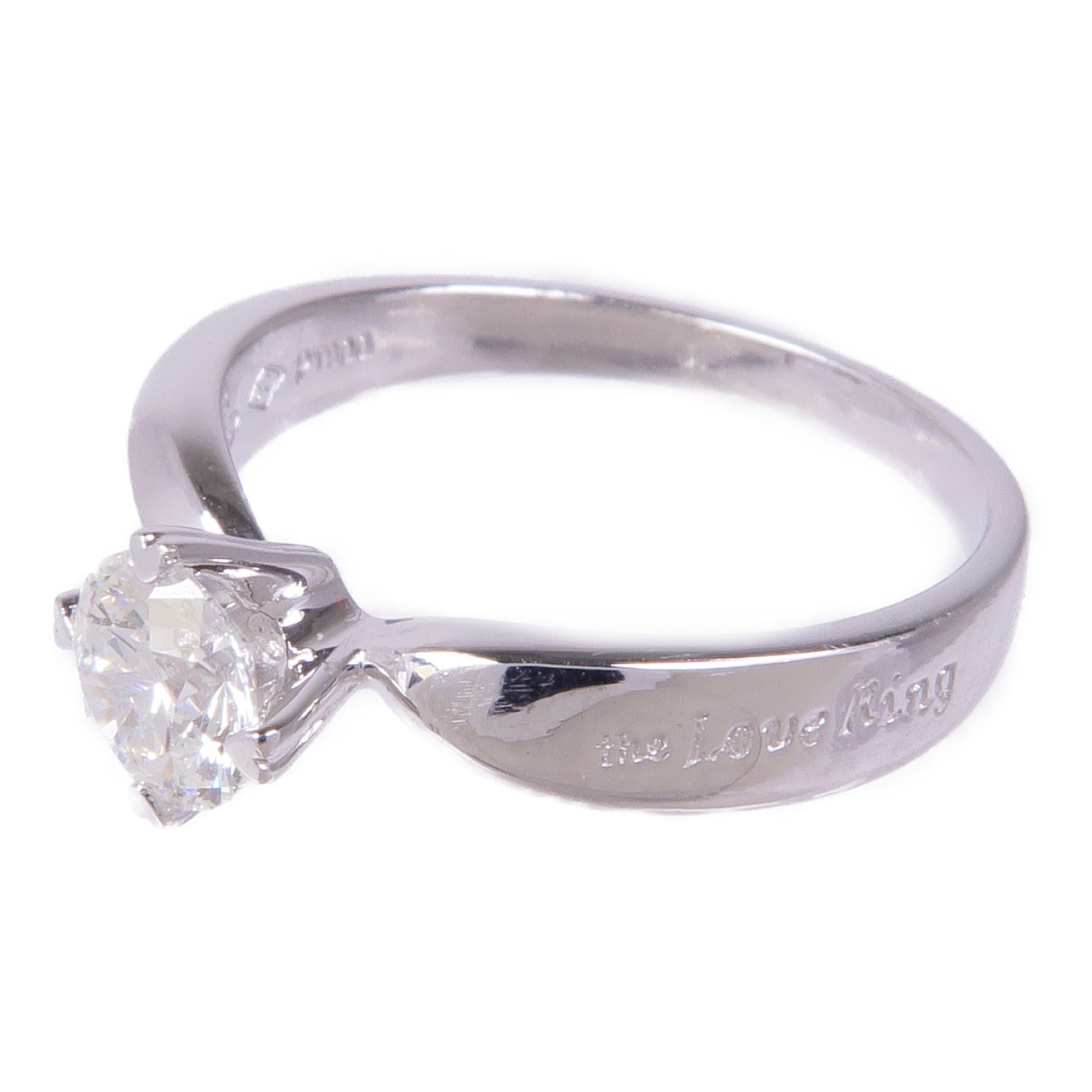 JEWELRY Diamond Ring PT900 Platinum US#6