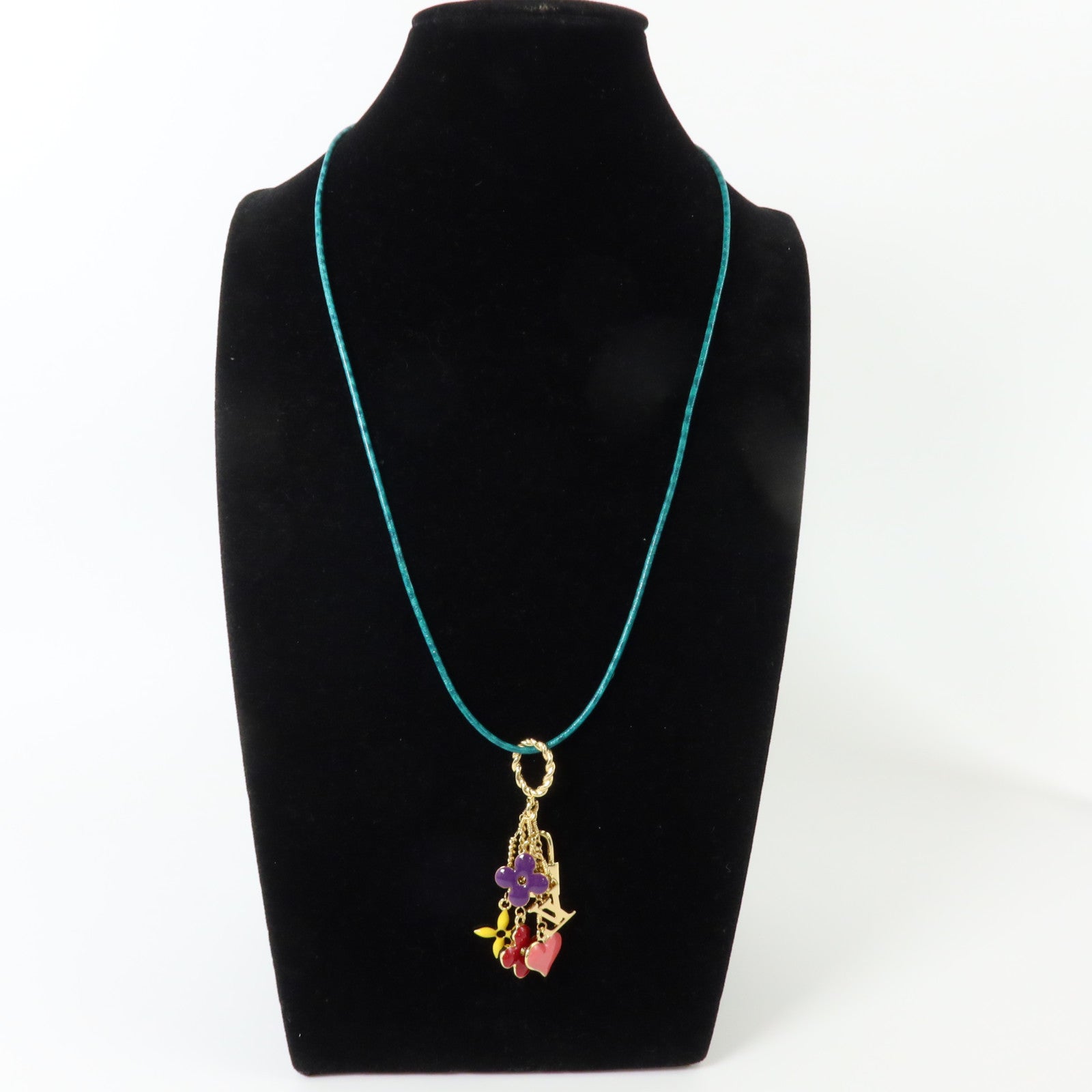 LOUIS VUITTON PVC/金屬Sweet Monogram Necklace項鏈