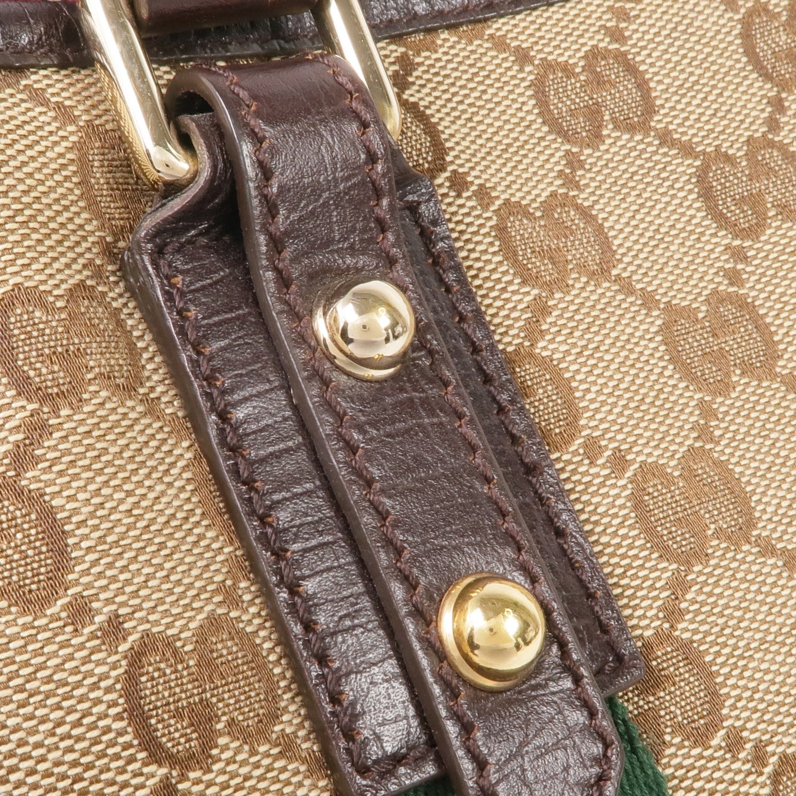 GUCCI 帆布Shoulder Tote金扣肩背袋/手挽袋