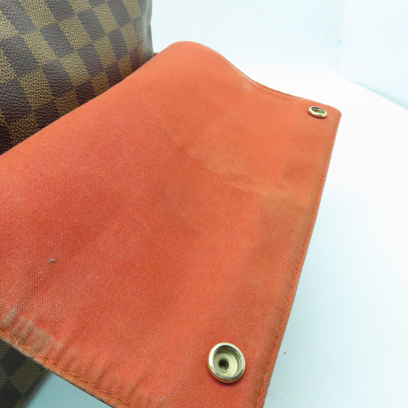 LOUIS VUITTON 【激減優惠】Damier Naviglio金扣肩背袋啡色