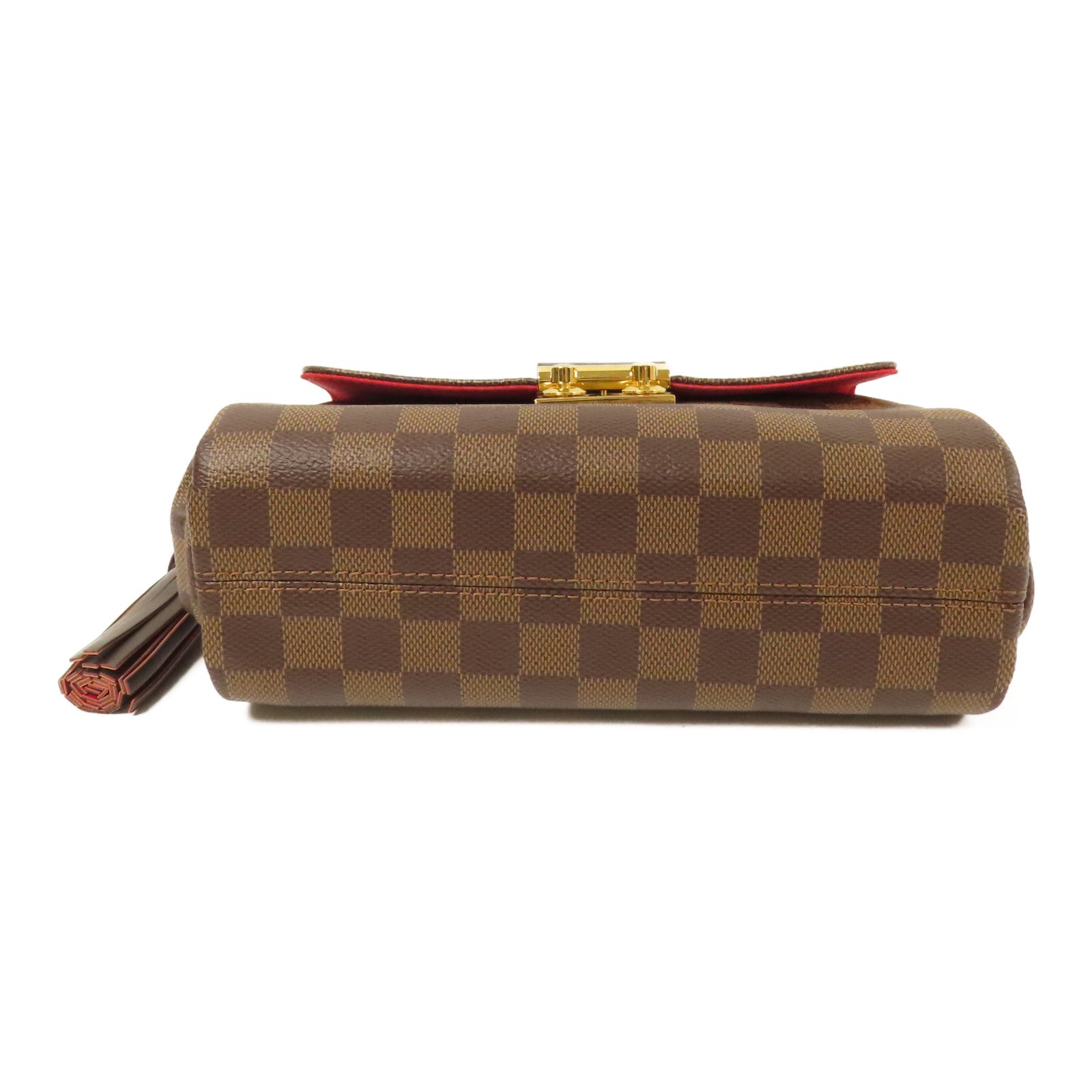 LOUIS VUITTON Damier Croisette金扣手挽肩背兩用袋