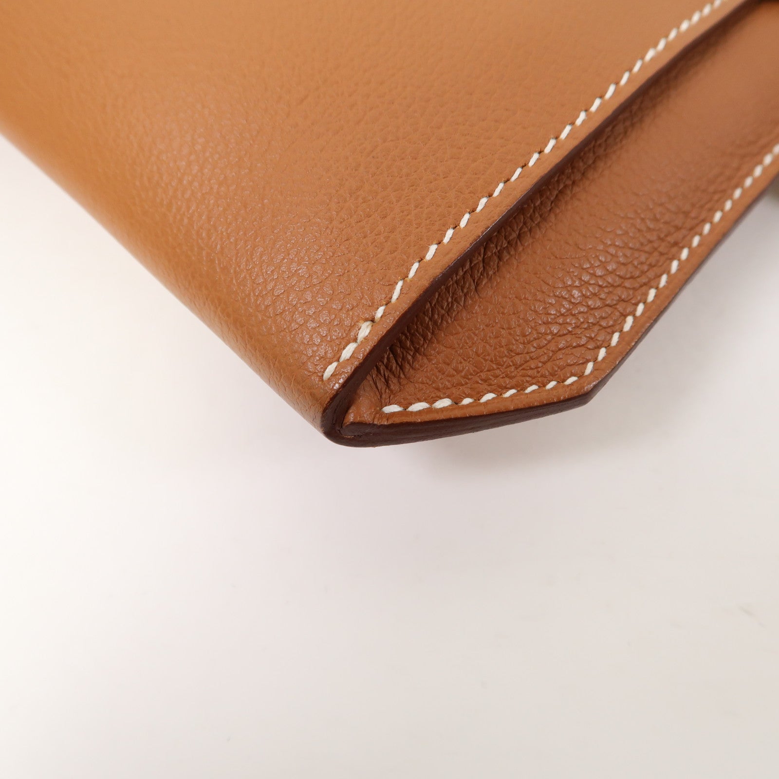 HERMES Evercolor皮革Ultrapla 24銀扣肩背袋啡色
