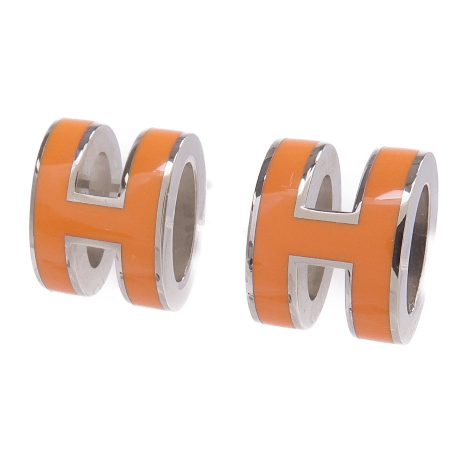 HERMES 金屬Mini Pop H耳環