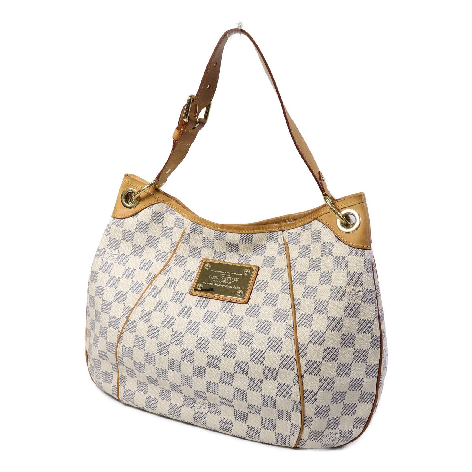 LOUIS VUITTON Damier Azur Galliera PM金扣肩背袋