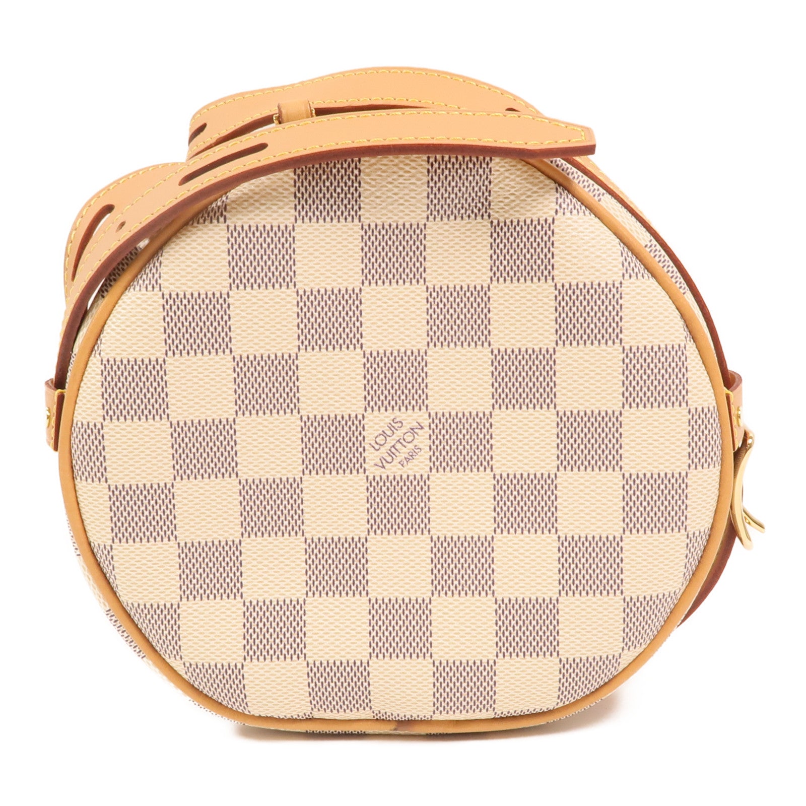 LOUIS VUITTON Damier Azur Boite Chapeau Souple PM金扣肩背袋