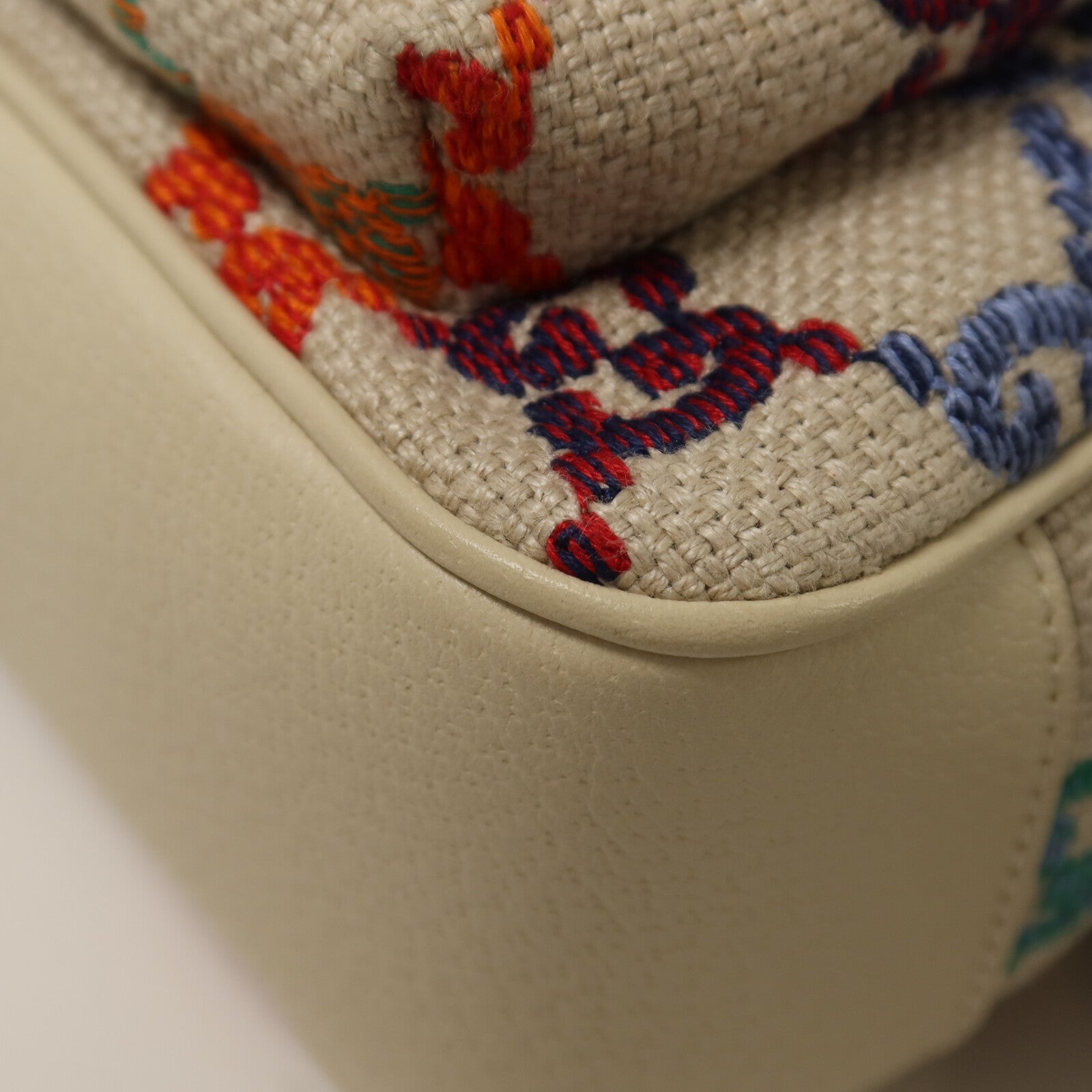 GUCCI 帆布Rucksack銀扣背包