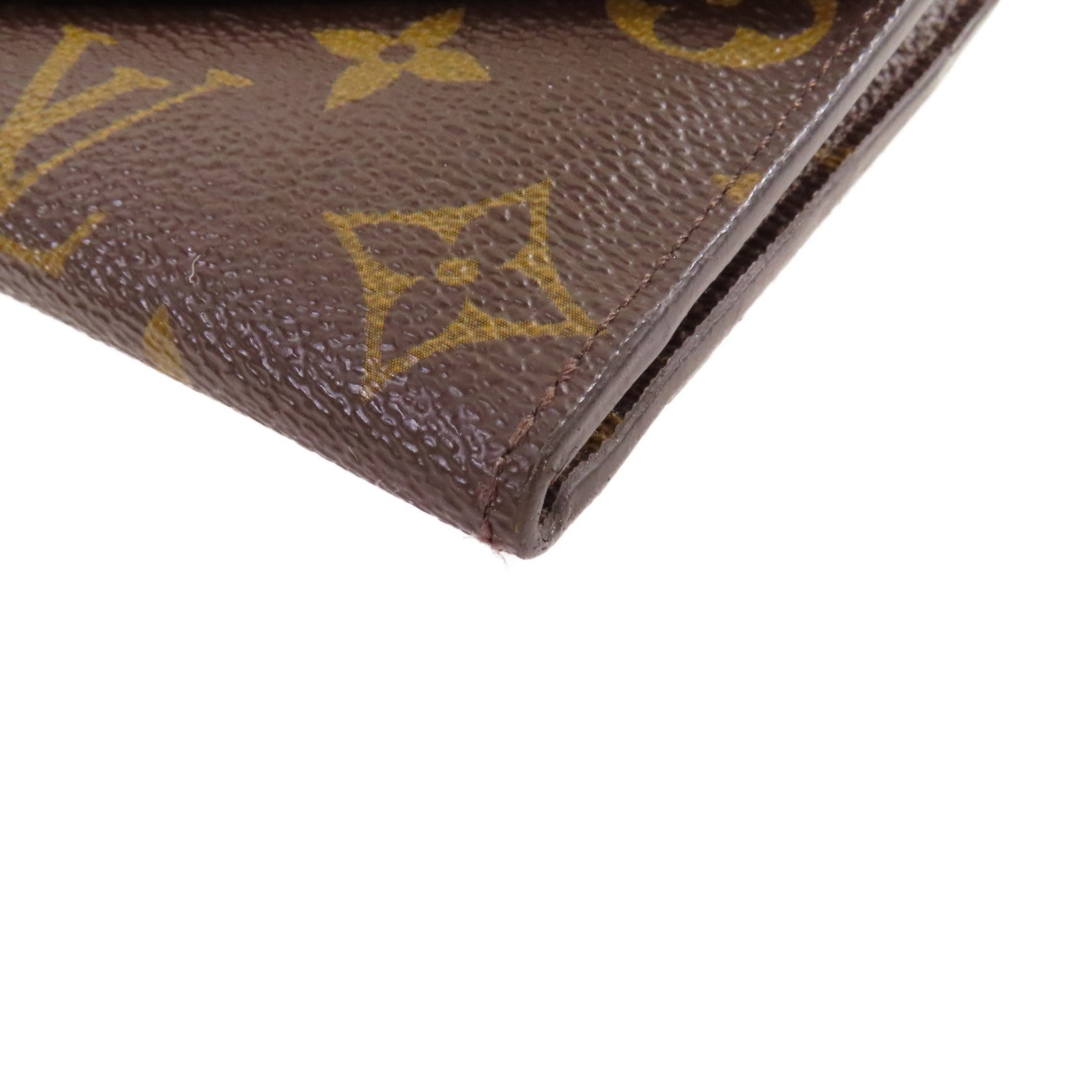 LOUIS VUITTON Monogram Josephine Long Wallet金扣長錢包啡色/紫紅色