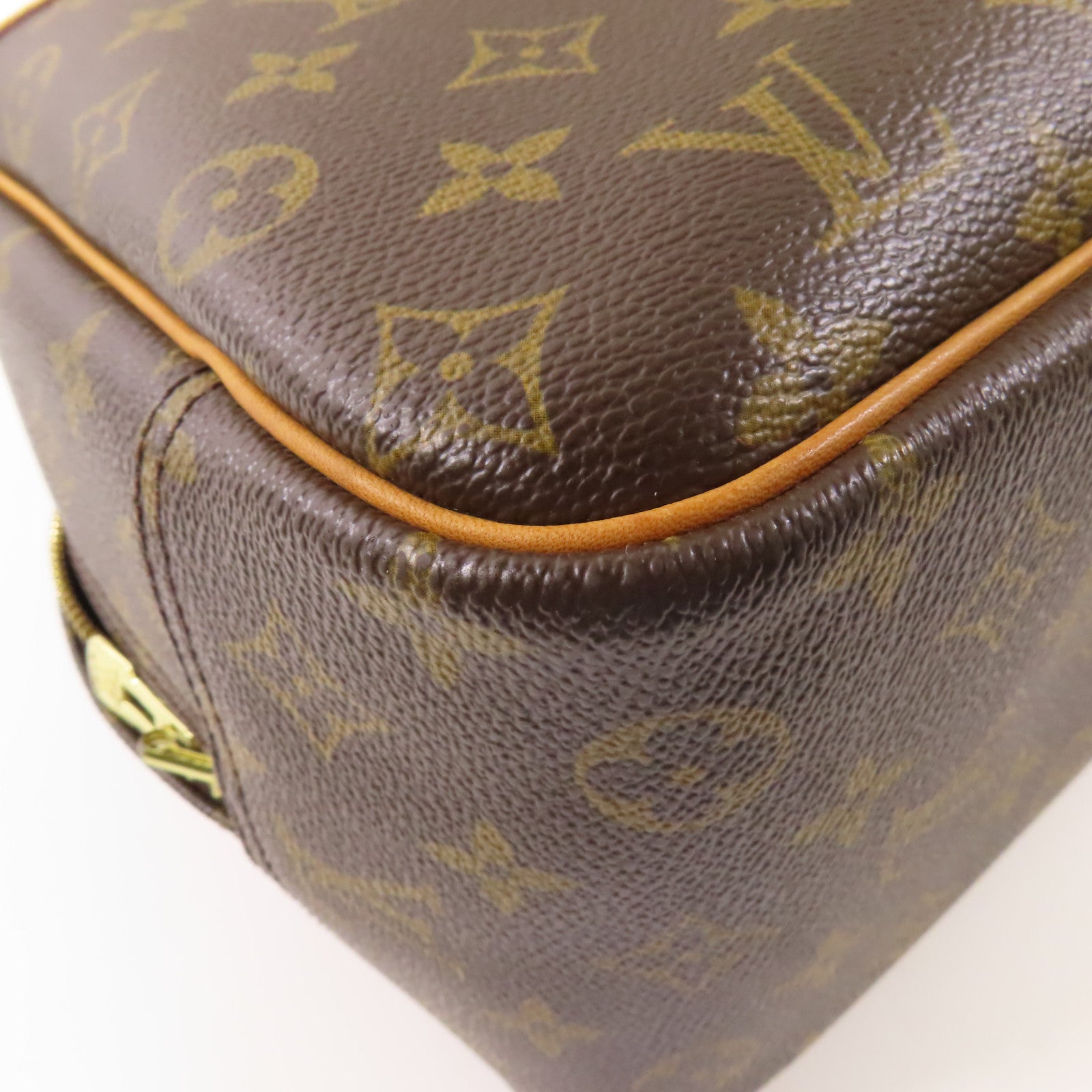 LOUIS VUITTON Monogram Deauville金扣手挽袋