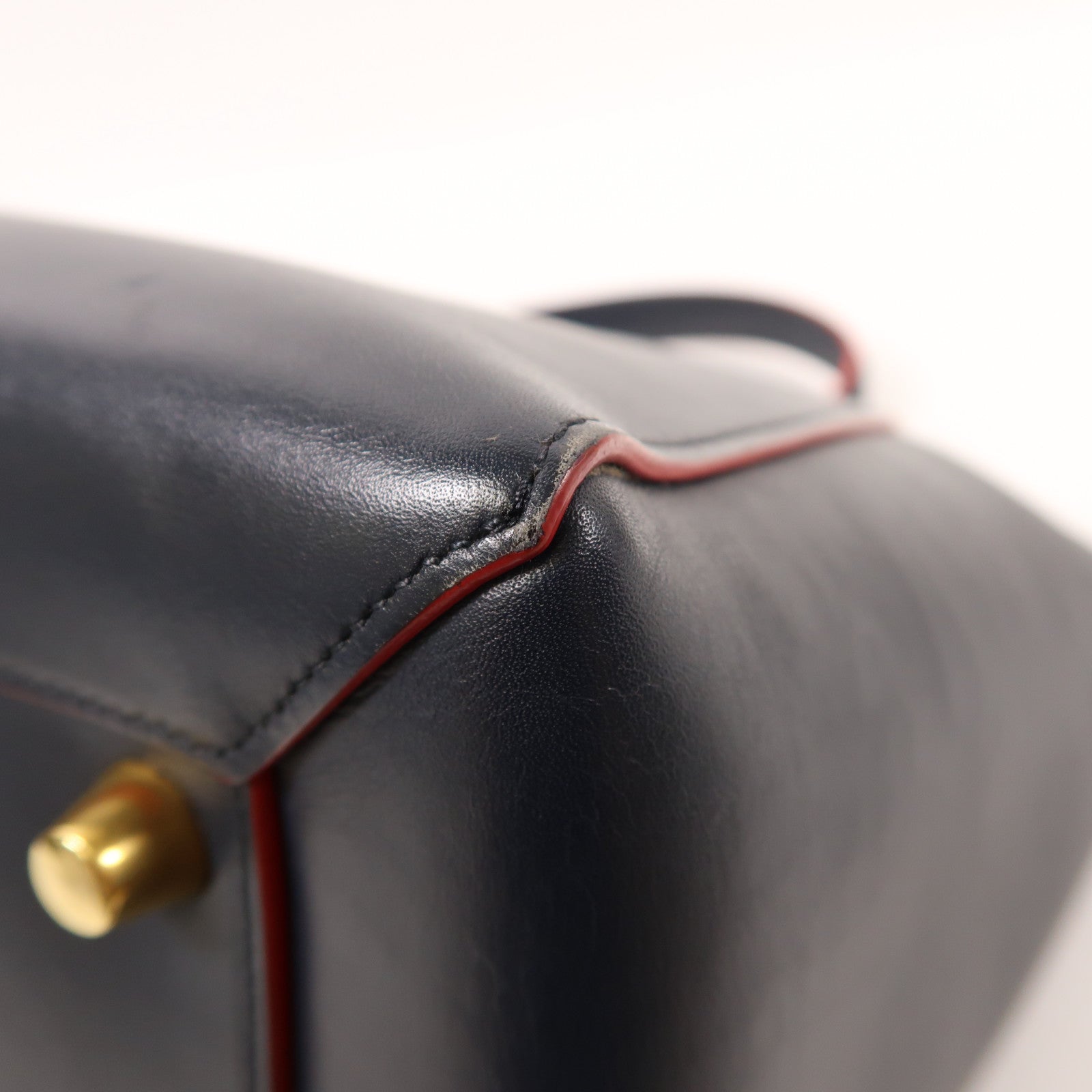 CELINE 牛皮皮革Mini Belt Bag金扣手挽肩背兩用袋