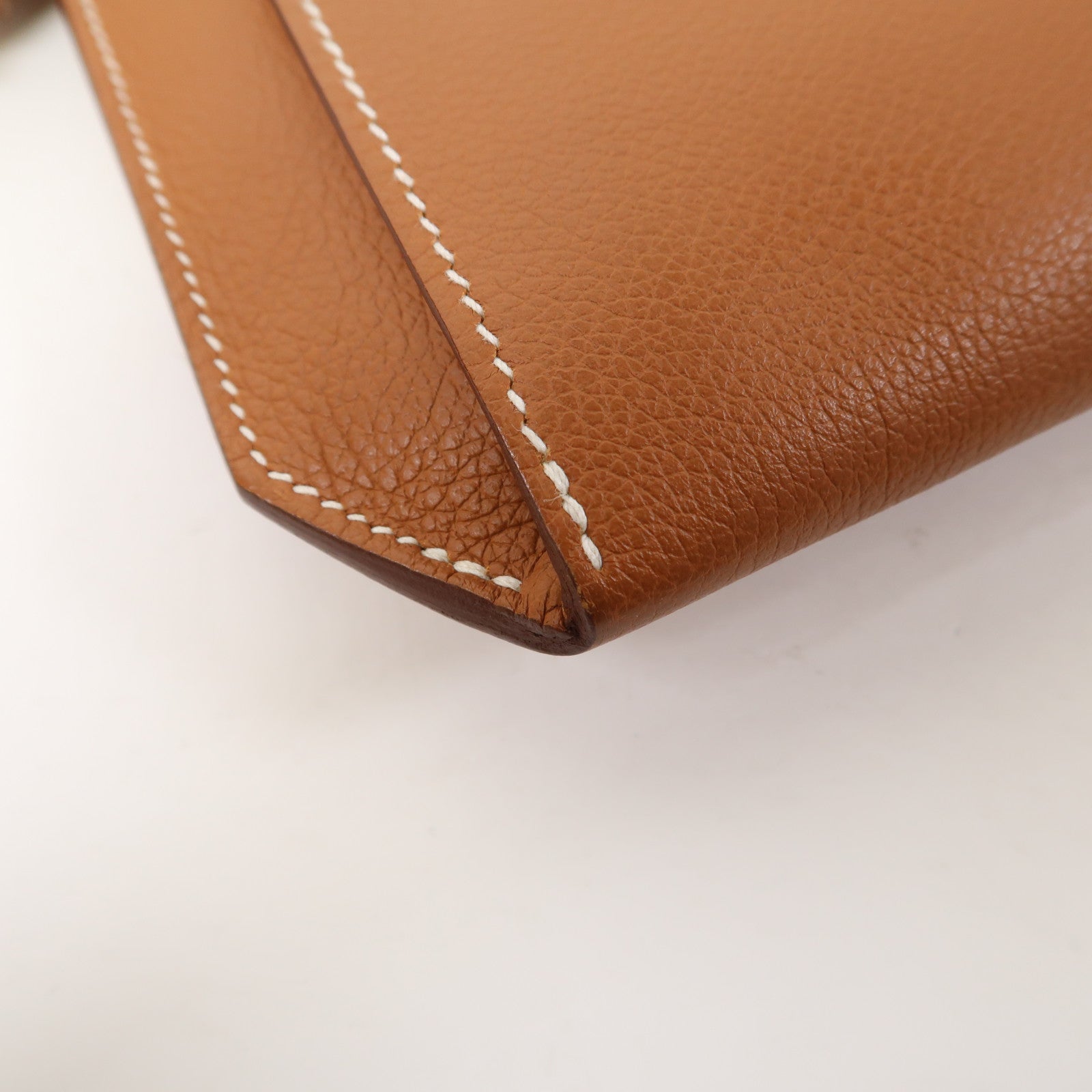 HERMES Evercolor皮革Ultrapla 24銀扣肩背袋啡色
