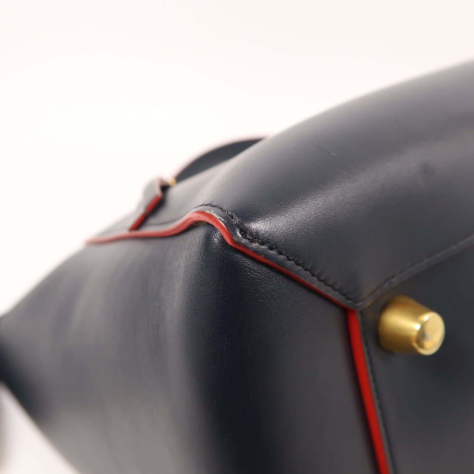 CELINE 牛皮皮革Mini Belt Bag金扣手挽肩背兩用袋