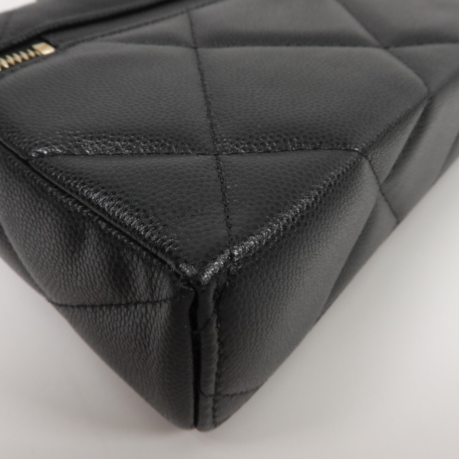 CHANEL 牛皮皮革Vanity Case鏈帶手挽肩背兩用袋