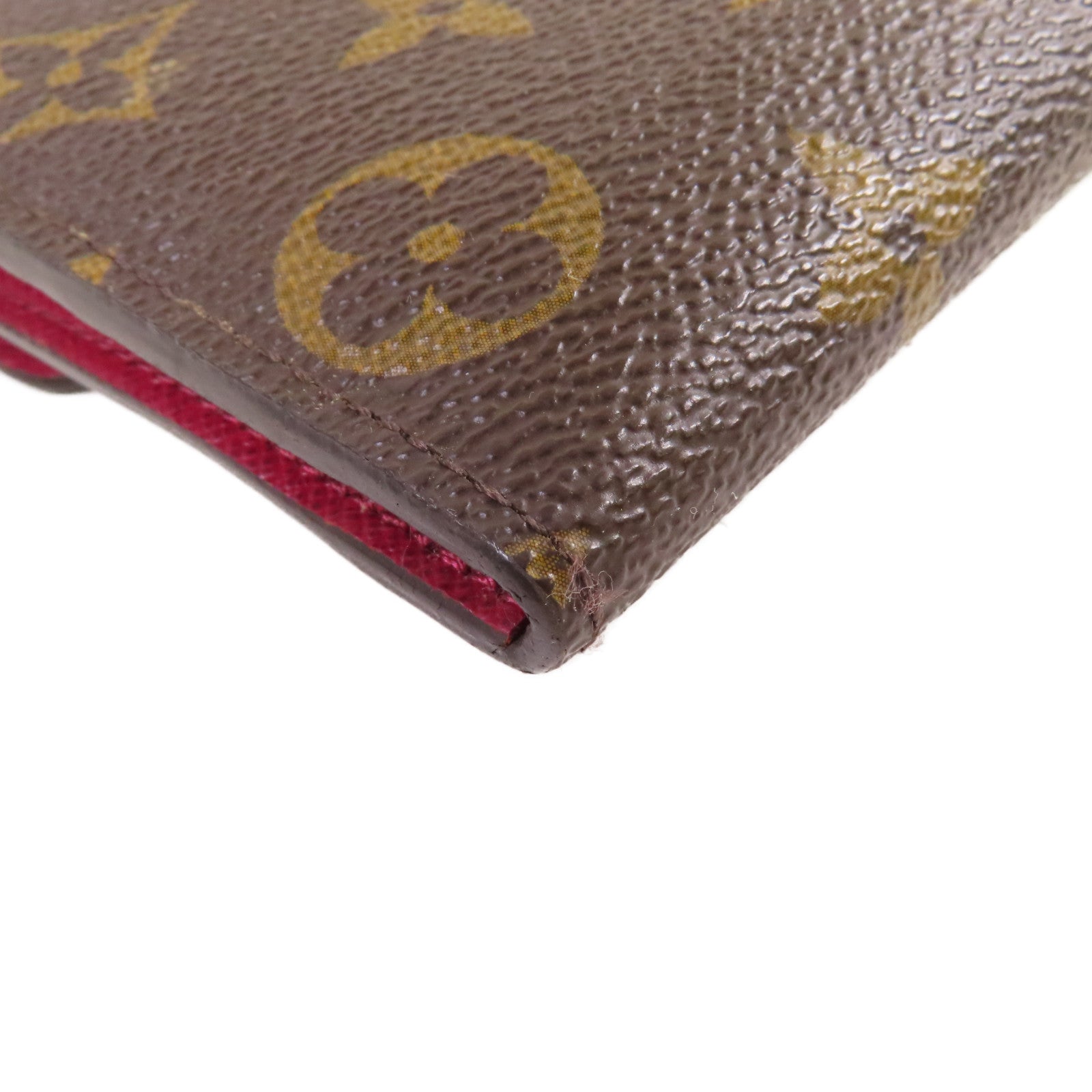 LOUIS VUITTON Monogram Josephine Long Wallet金扣長錢包啡色/紫紅色