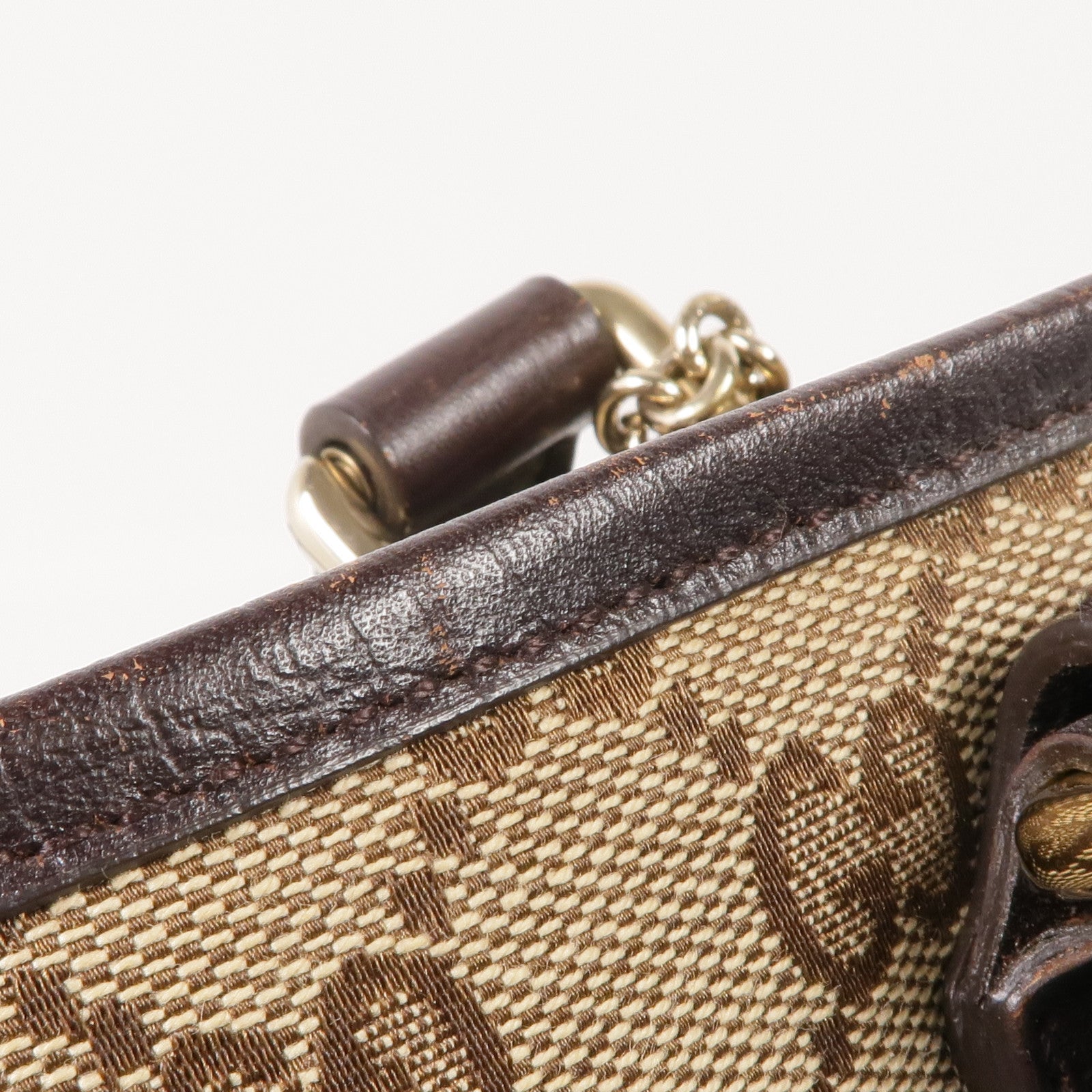 GUCCI 帆布Shoulder Tote金扣肩背袋/手挽袋
