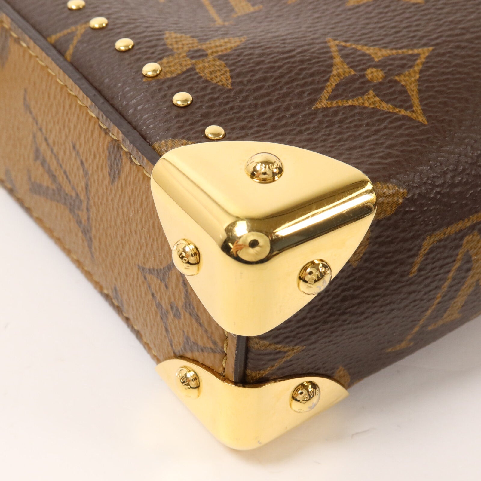 LOUIS VUITTON Monogram Slim Trunk鏈帶肩背袋