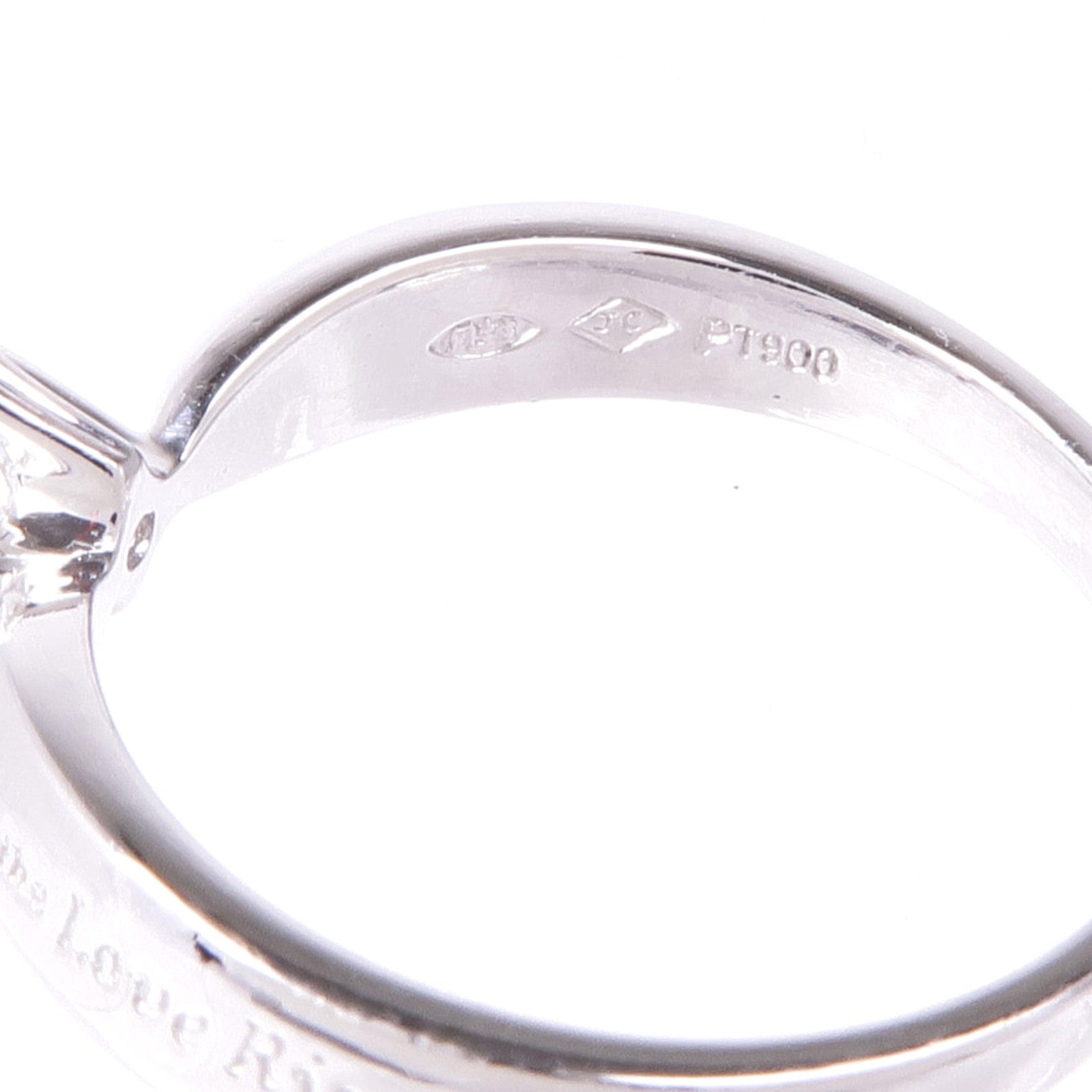 JEWELRY Diamond Ring PT900 Platinum US#6