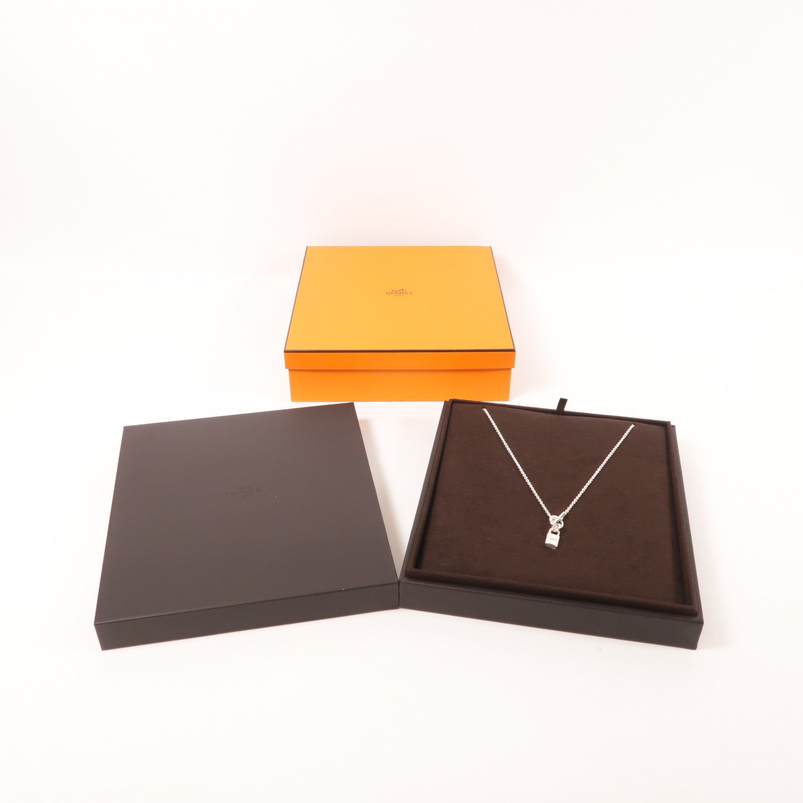 HERMES 925純銀Kelly Cadenas Pendant項鍊