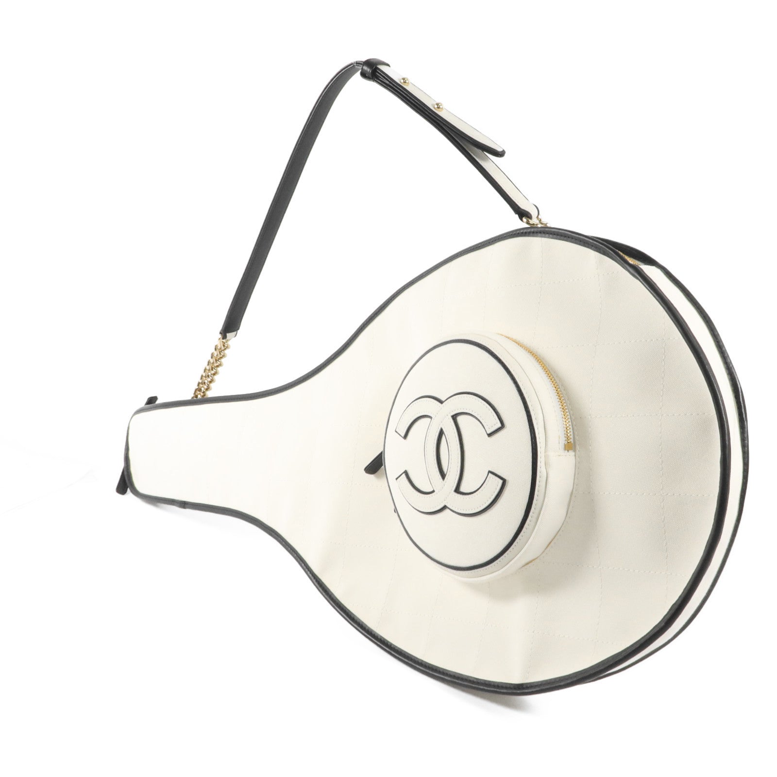 CHANEL 帆布23C Tennis Racket Bag網球拍袋