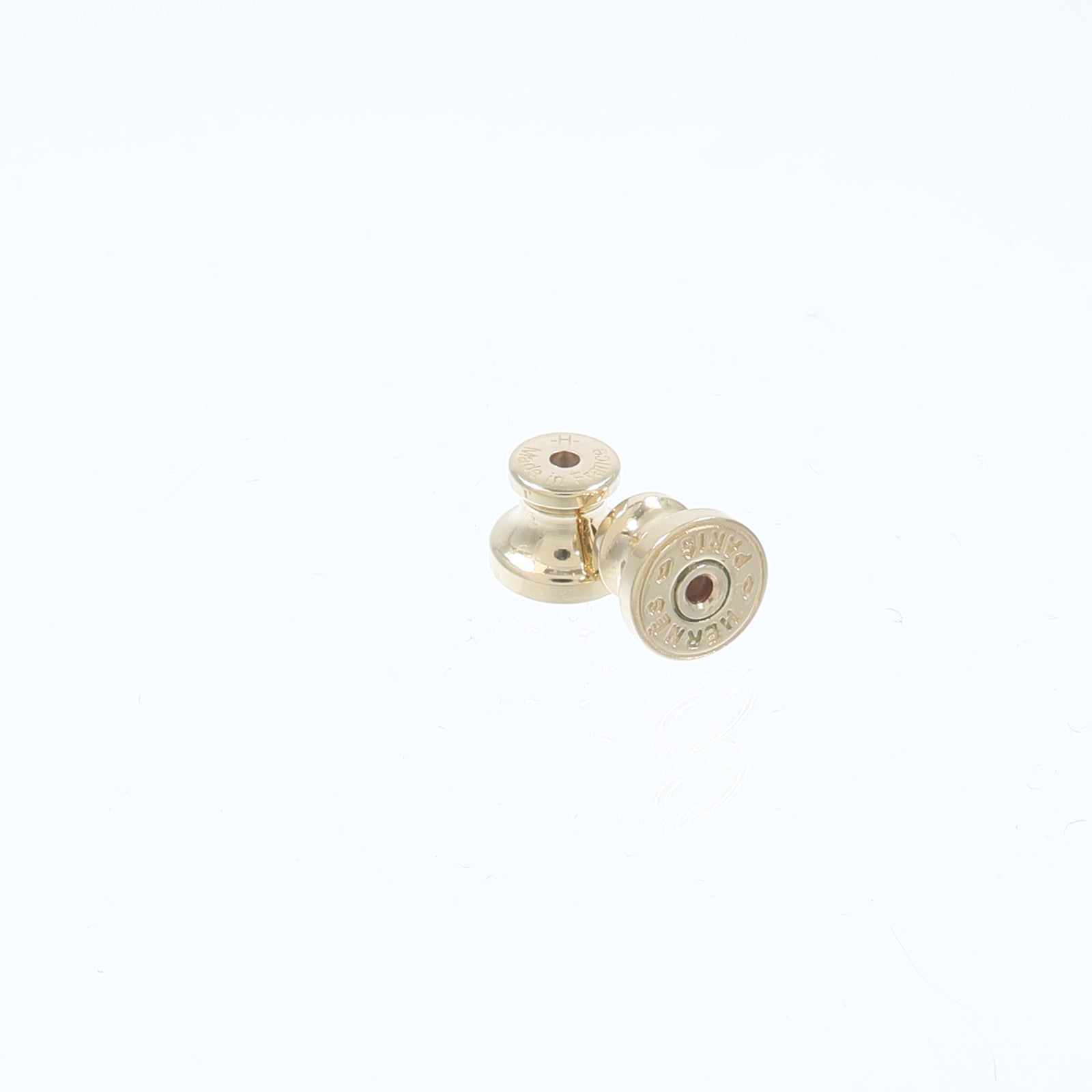 HERMES 水牛角/金屬Amulette Maroquinier Earrings耳環