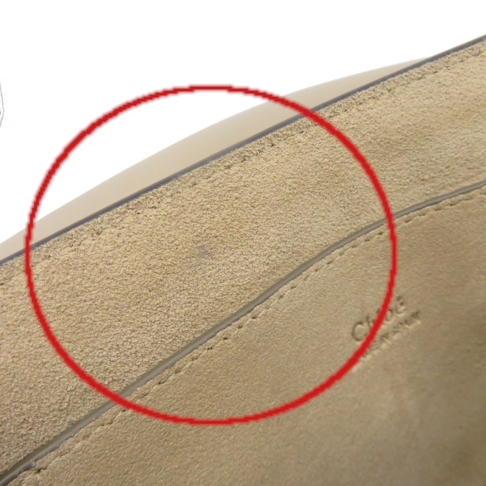 Chloe 牛皮皮革Shoulder Bag金扣链带肩背袋灰色
