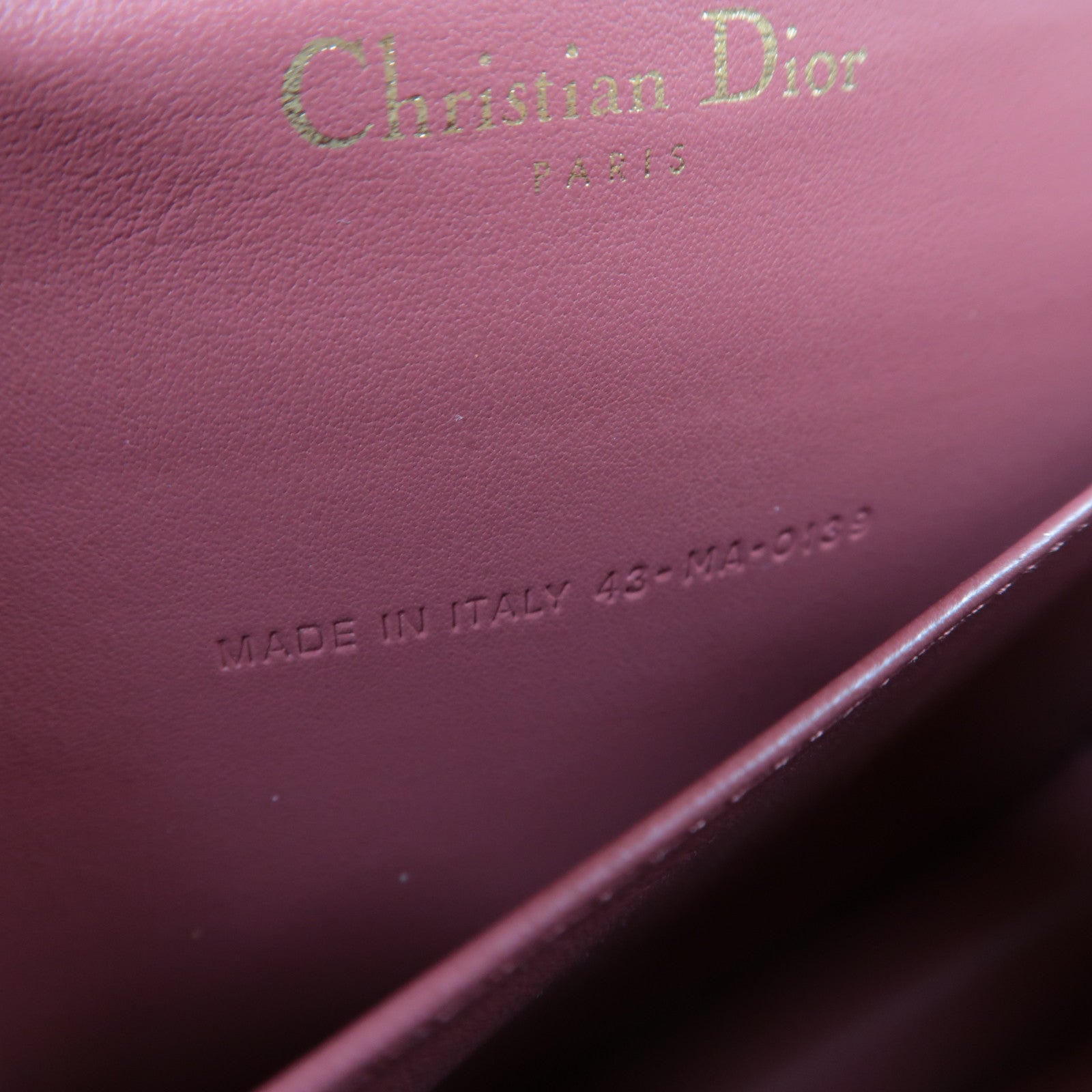 Dior 【激減優惠】漆皮皮革Lady Dior Pouch Chain Shoulder Bag金扣鏈帶肩背袋粉紅色