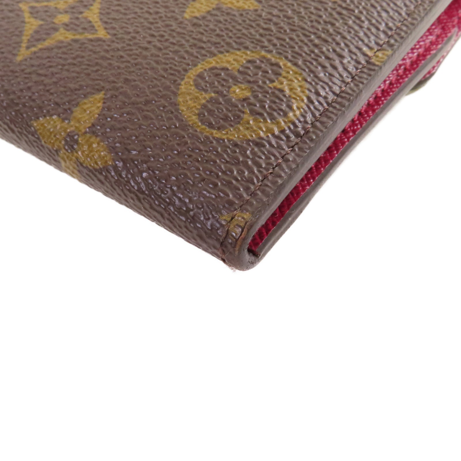LOUIS VUITTON Monogram Josephine Long Wallet金扣長錢包啡色/紫紅色