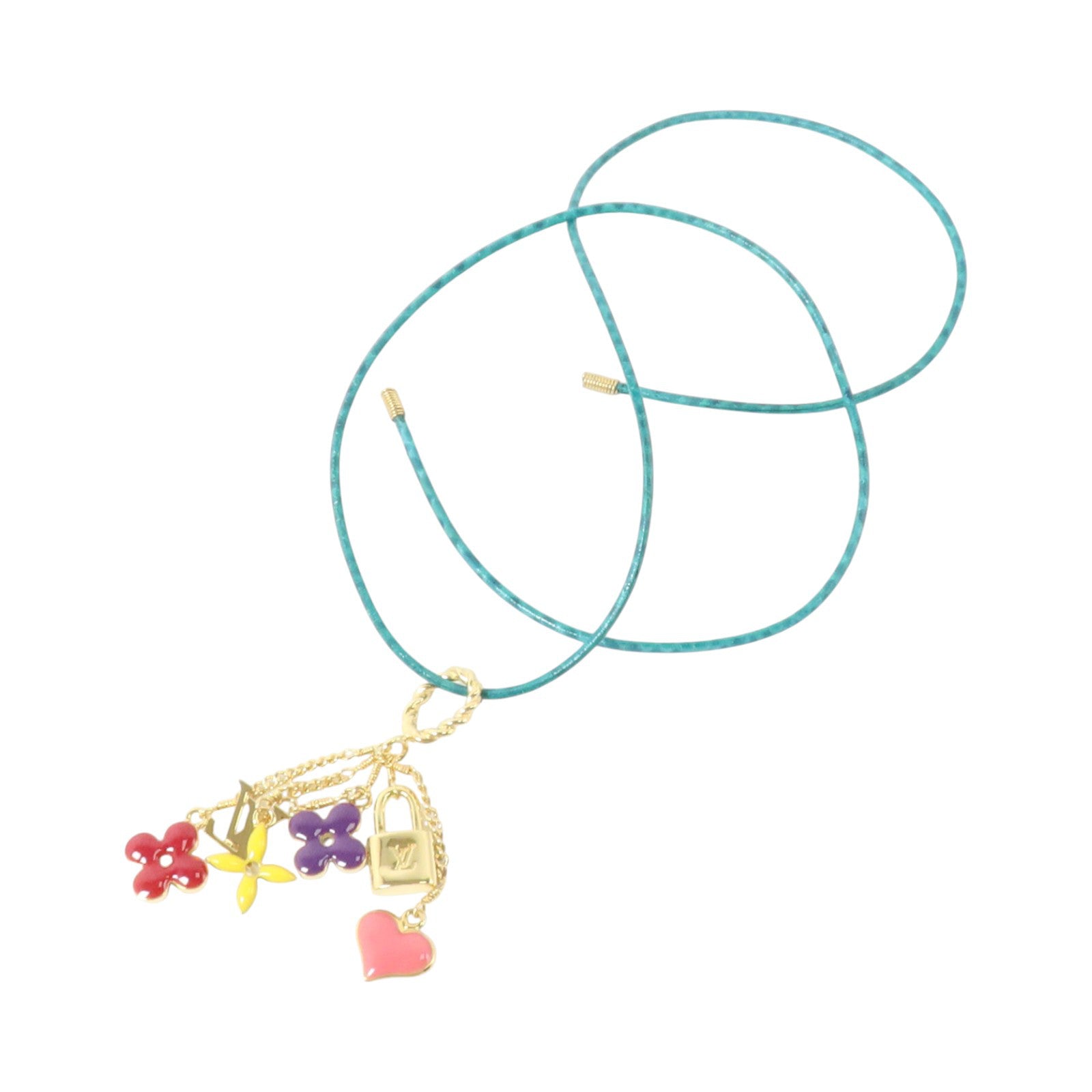 LOUIS VUITTON PVC/金屬Sweet Monogram Necklace項鏈