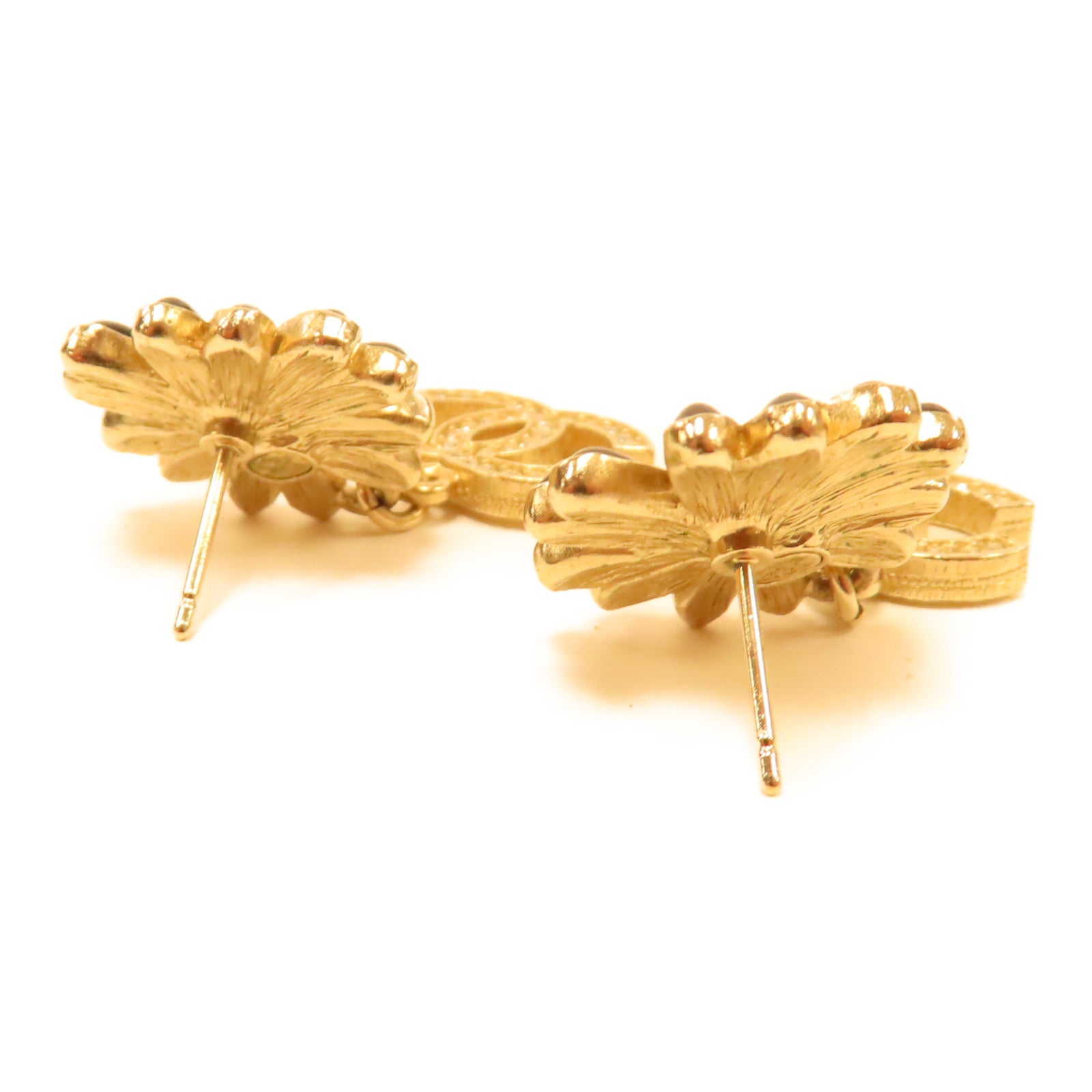 CHANEL 金屬Earrings耳環金色/黑色