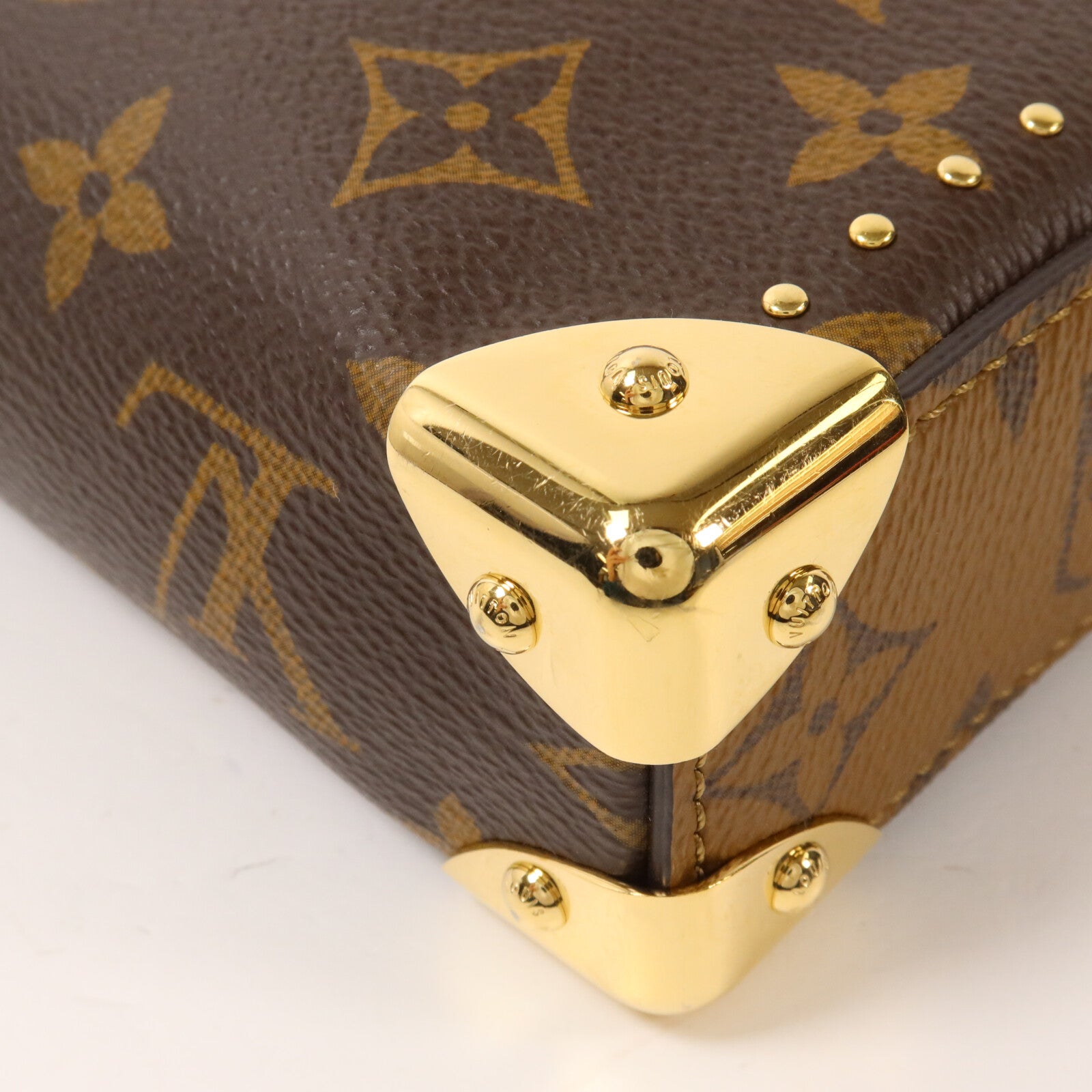 LOUIS VUITTON Monogram Slim Trunk鏈帶肩背袋