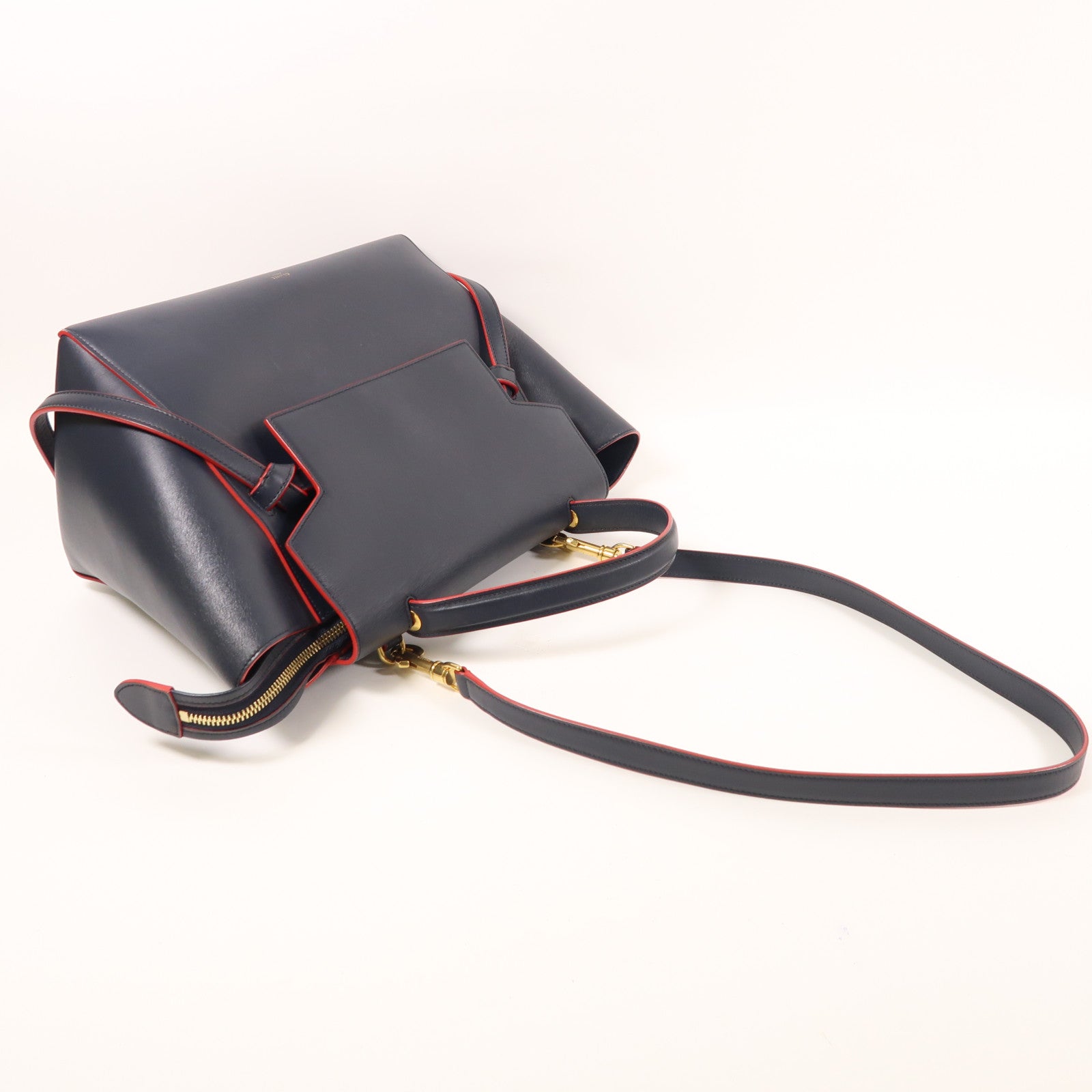 CELINE 牛皮皮革Mini Belt Bag金扣手挽肩背兩用袋