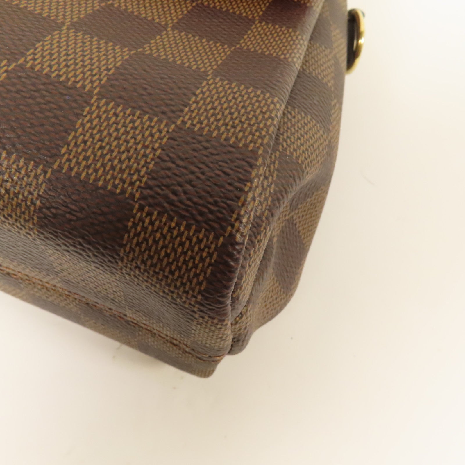 LOUIS VUITTON Damier Croisette金扣手挽肩背兩用袋