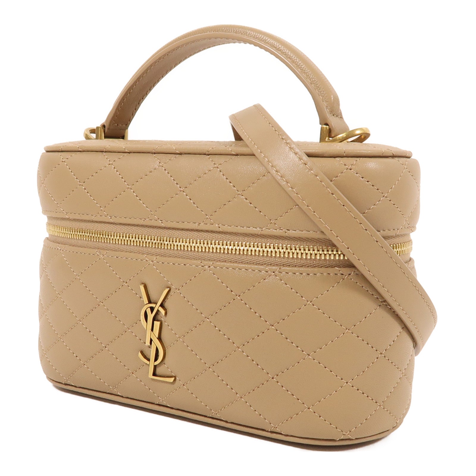 SAINT LAURENT 牛皮皮革Gaby金扣手挽肩背兩用袋