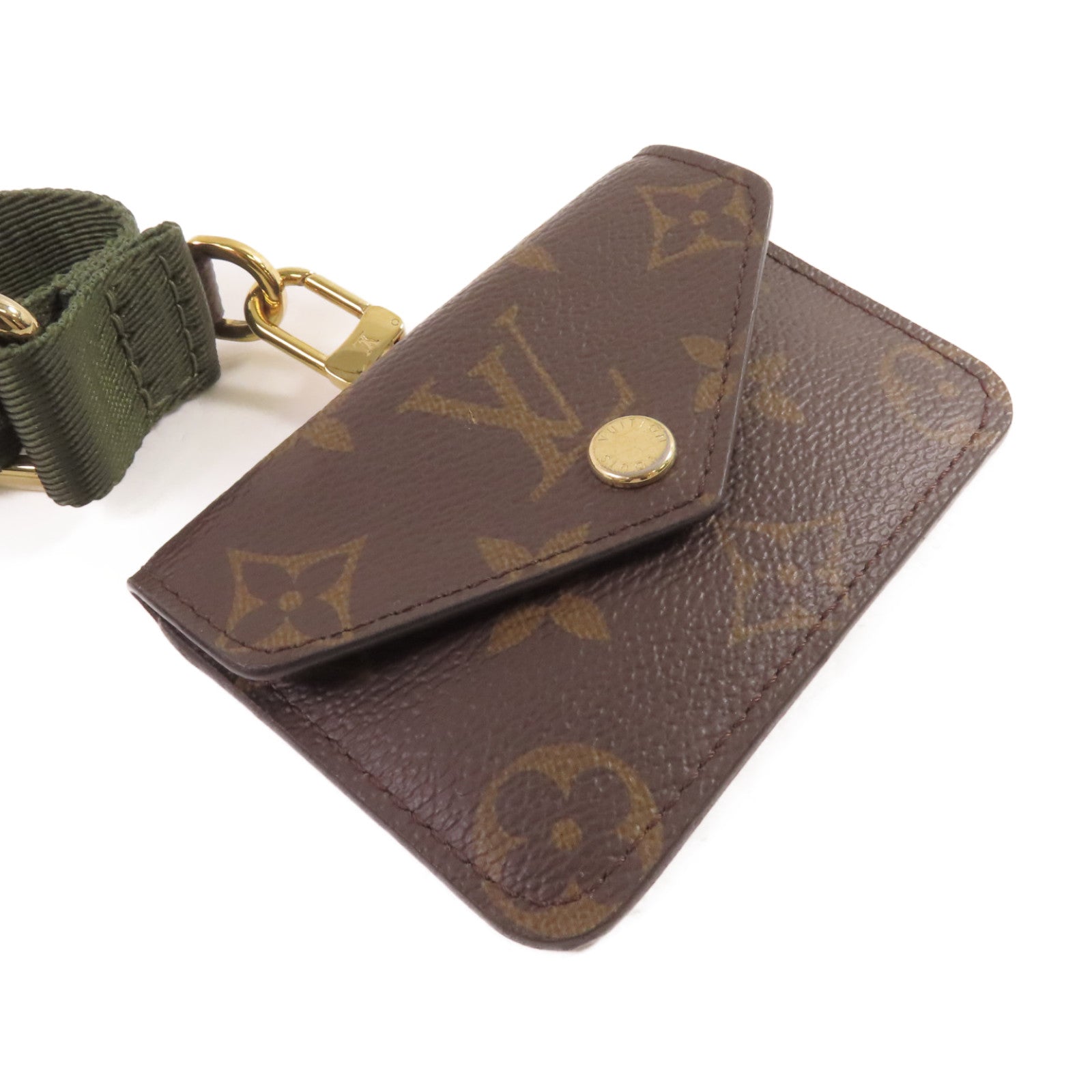 LOUIS VUITTON Monogram Pochette Felicie Pouch Shoulder Bag金扣肩背袋啡色