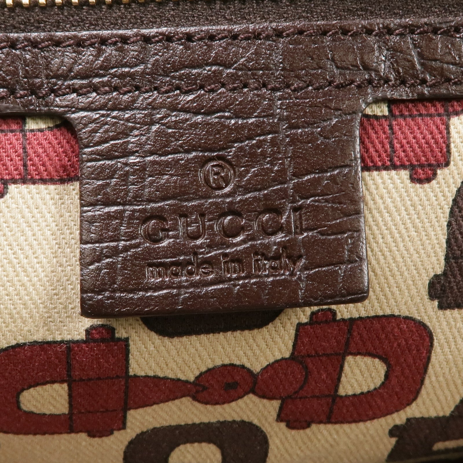 GUCCI 帆布Shoulder Tote金扣肩背袋/手挽袋