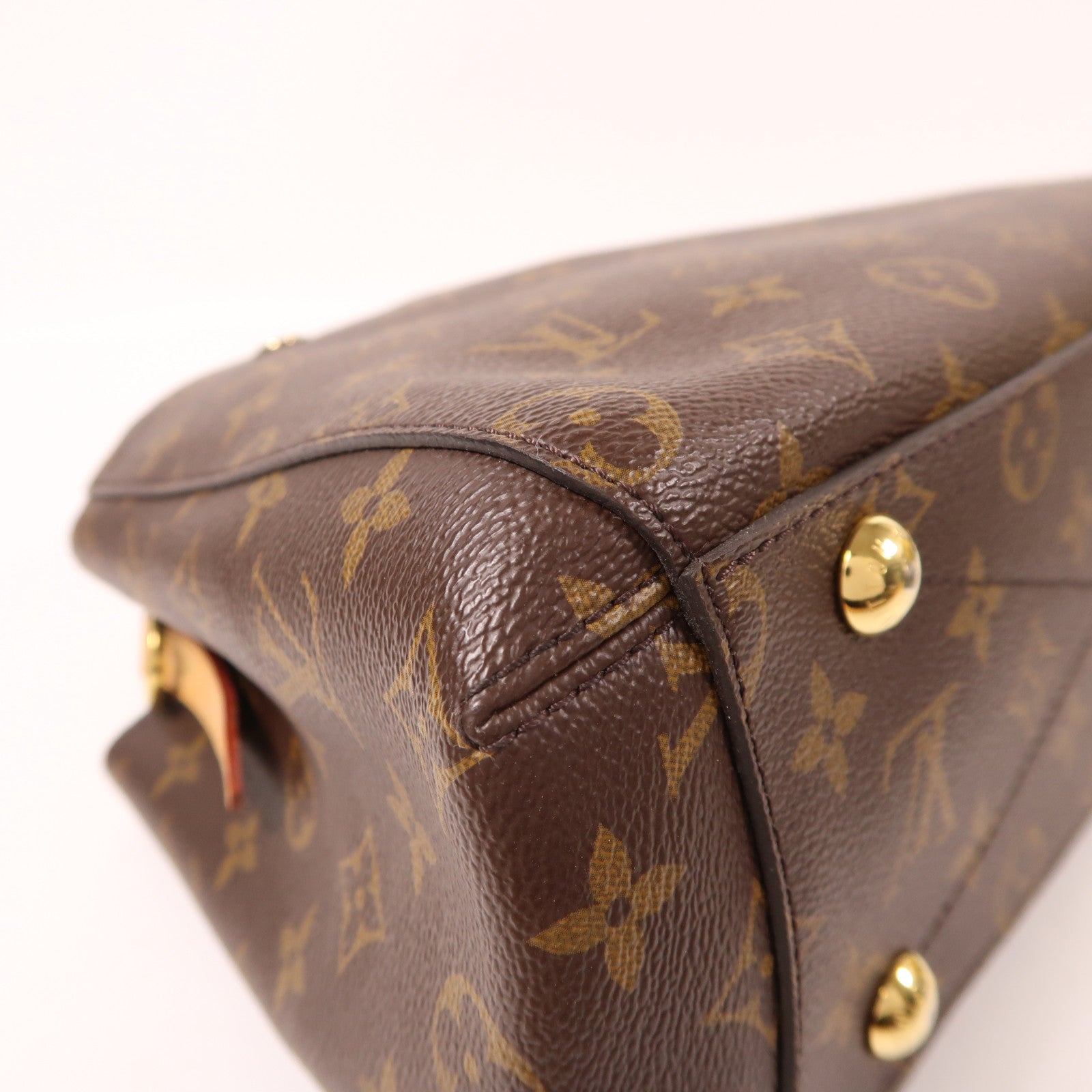 LOUIS VUITTON Monogram Montaigne BB金扣手挽肩背兩用袋棕色