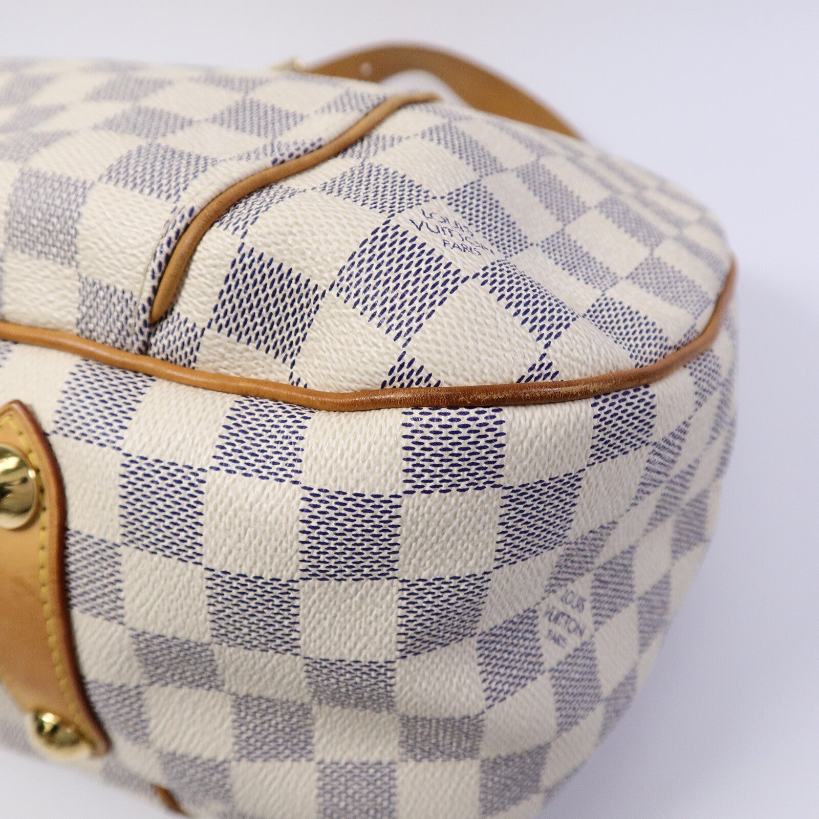 LOUIS VUITTON Damier Azur Galliera PM金扣肩背袋
