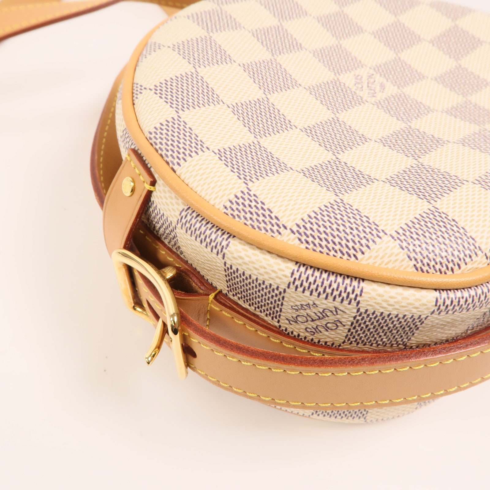 LOUIS VUITTON Damier Azur Boite Chapeau Souple PM金扣肩背袋