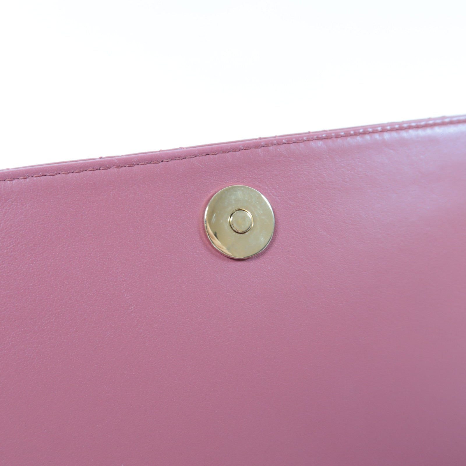 Dior 【激減優惠】漆皮皮革Lady Dior Pouch Chain Shoulder Bag金扣鏈帶肩背袋粉紅色