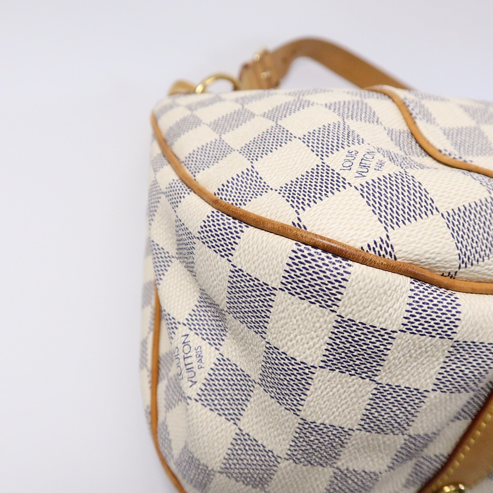 LOUIS VUITTON Damier Azur Galliera PM金扣肩背袋