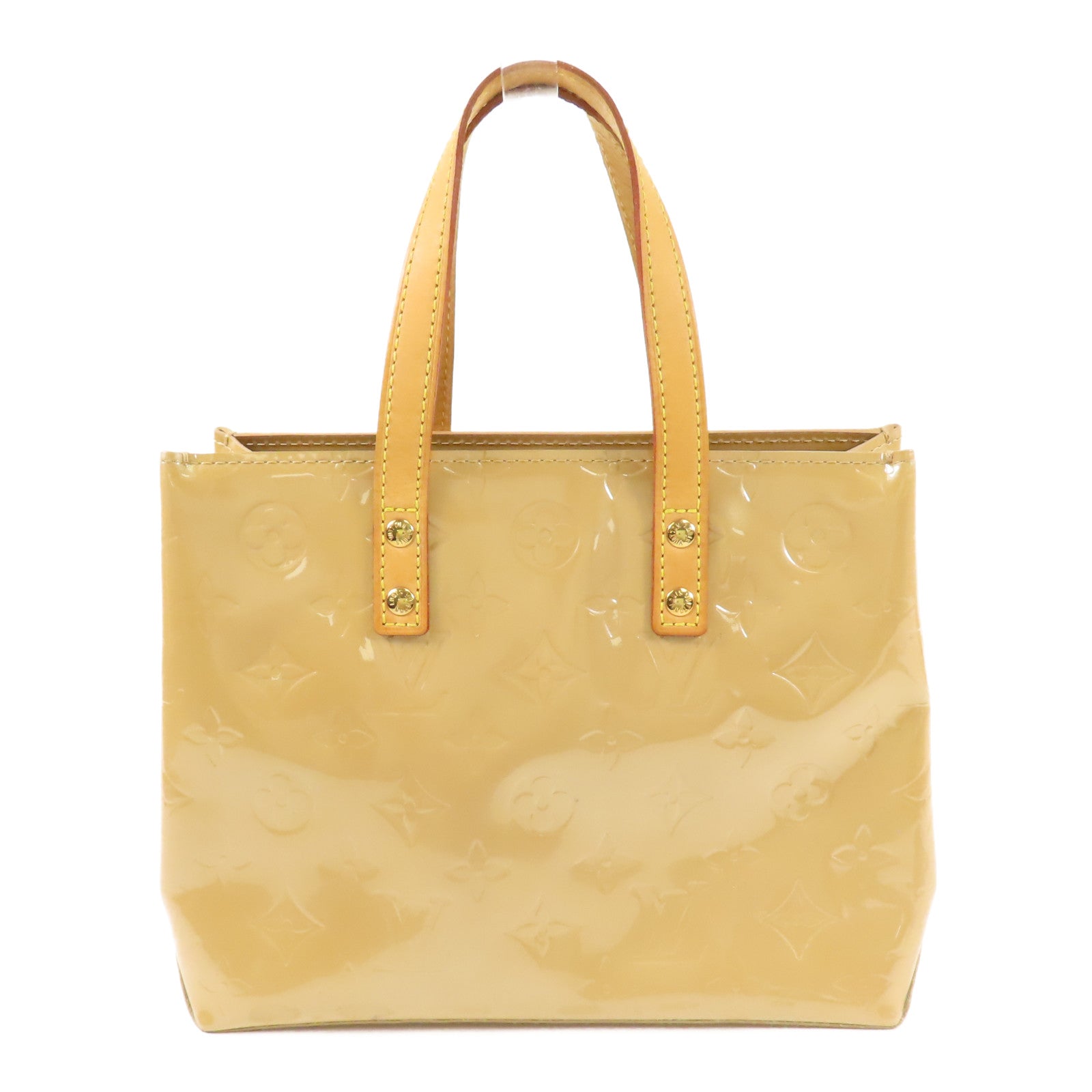 LOUIS VUITTON Vernis Reade PM金扣手挽袋