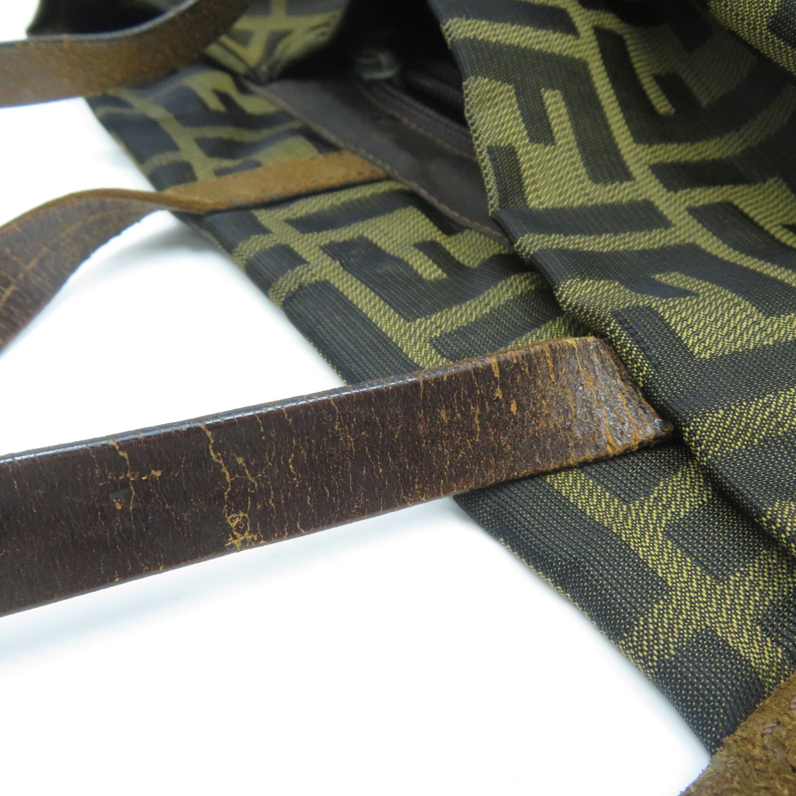 FENDI 帆布Tote Bag肩背袋啡色
