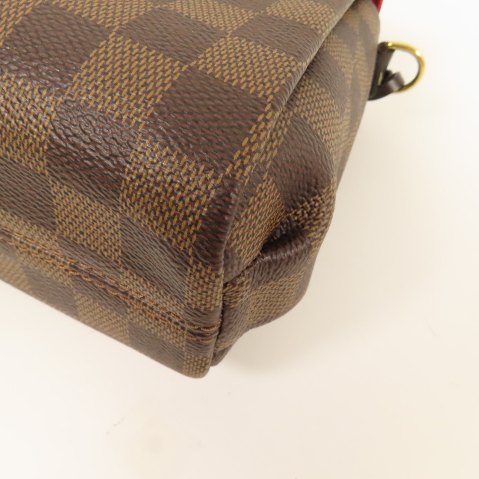 LOUIS VUITTON Damier Croisette金扣手挽肩背兩用袋