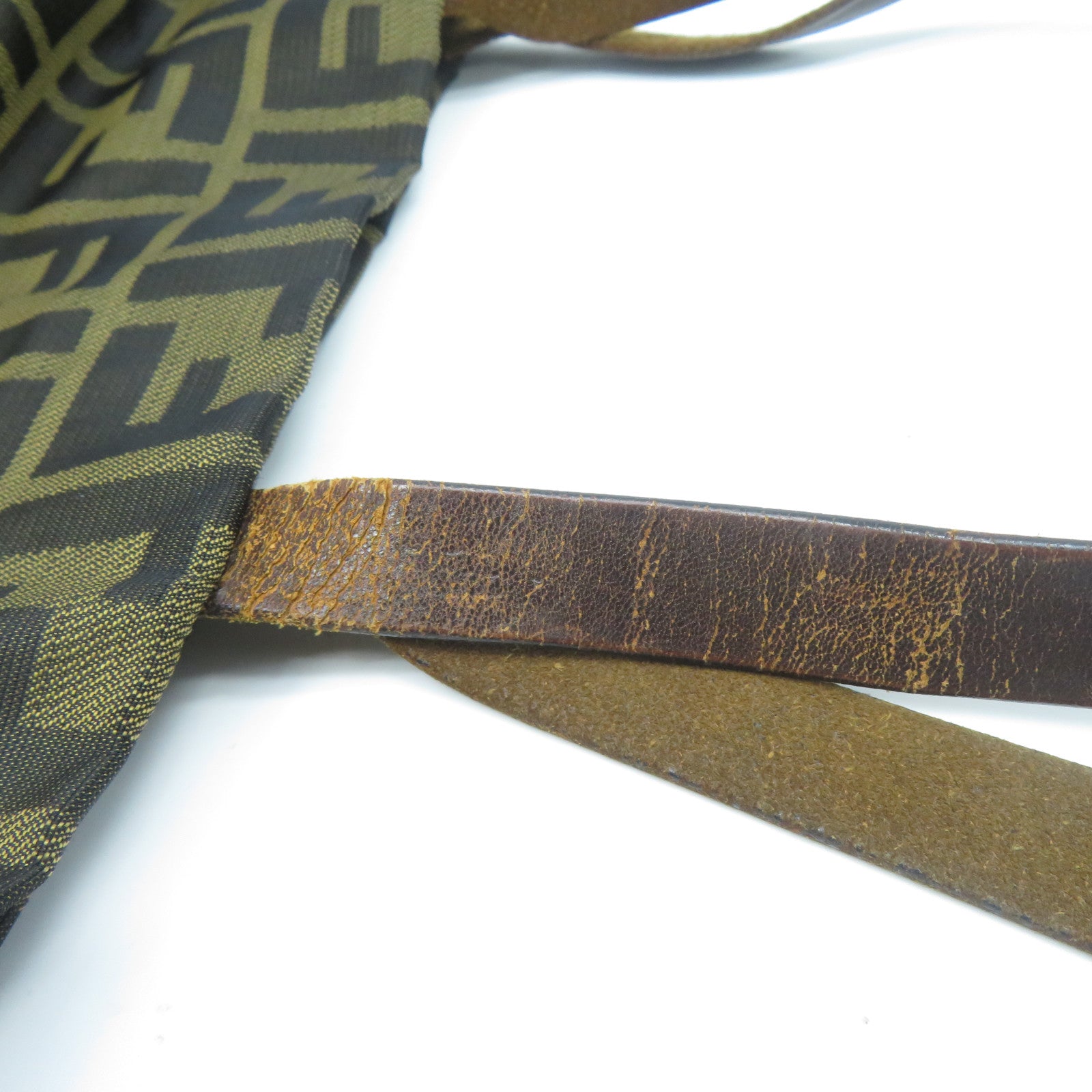 FENDI 帆布Tote Bag肩背袋啡色