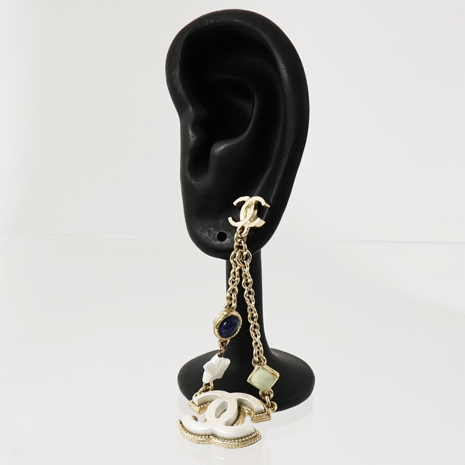 CHANEL 金屬/PVC Earrings耳環