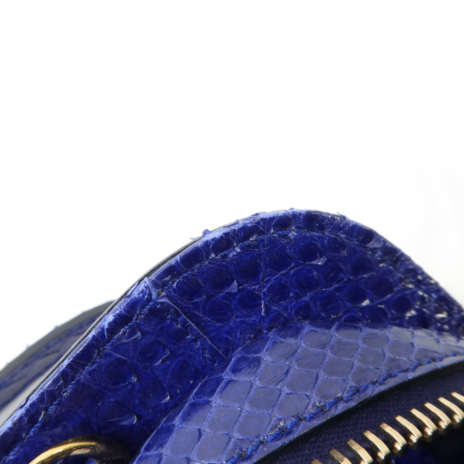 TOD’S 蛇皮皮革2way Shoulder Bag金扣手挽肩背兩用袋藍色
