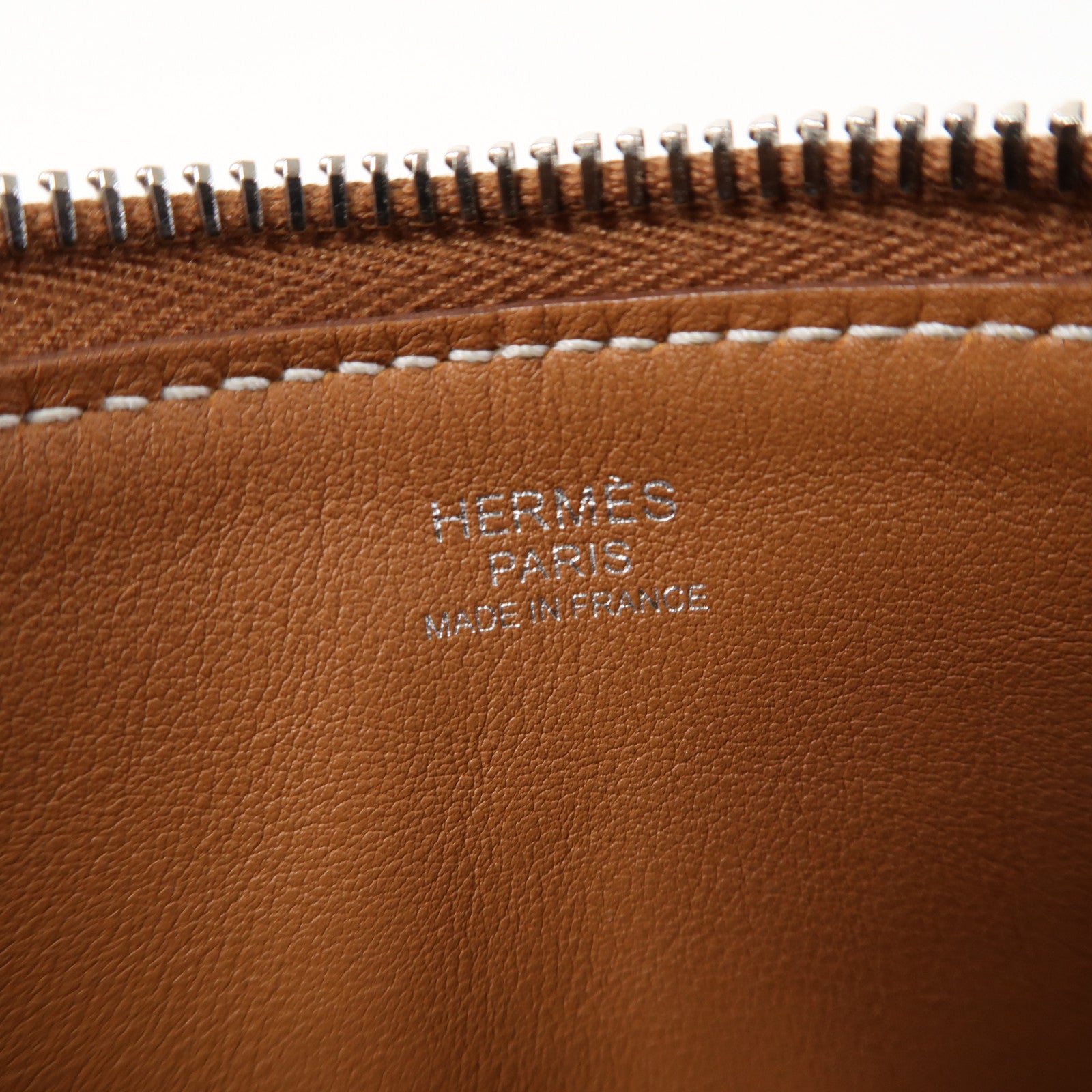HERMES Evercolor皮革Ultrapla 24銀扣肩背袋啡色