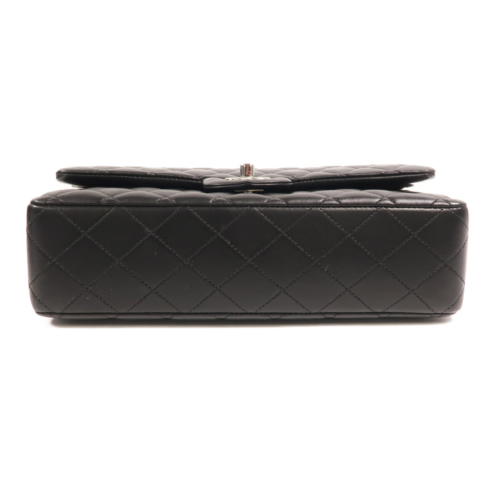 CHANEL 羊皮皮革Classic 25銀扣鏈帶肩背袋