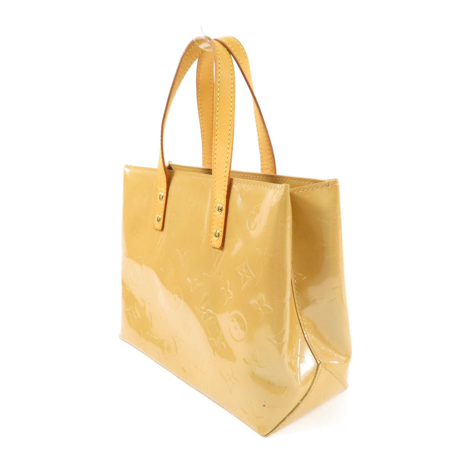 LOUIS VUITTON Vernis Reade PM金扣手挽袋
